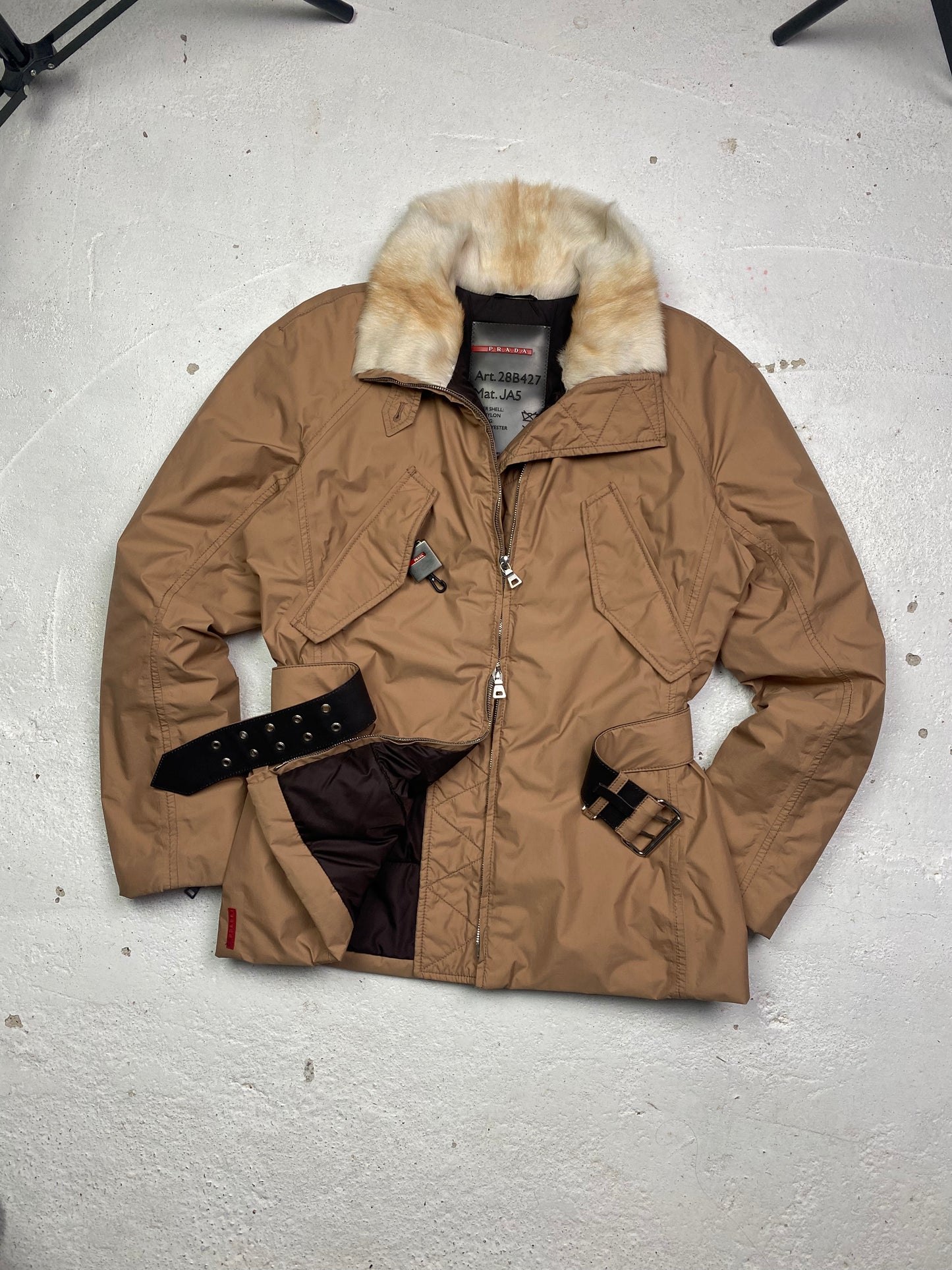 Prada Sport Belted Ski Jacket