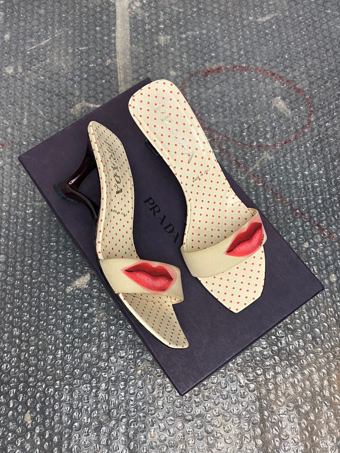 SS 00 Prada Lips Mules