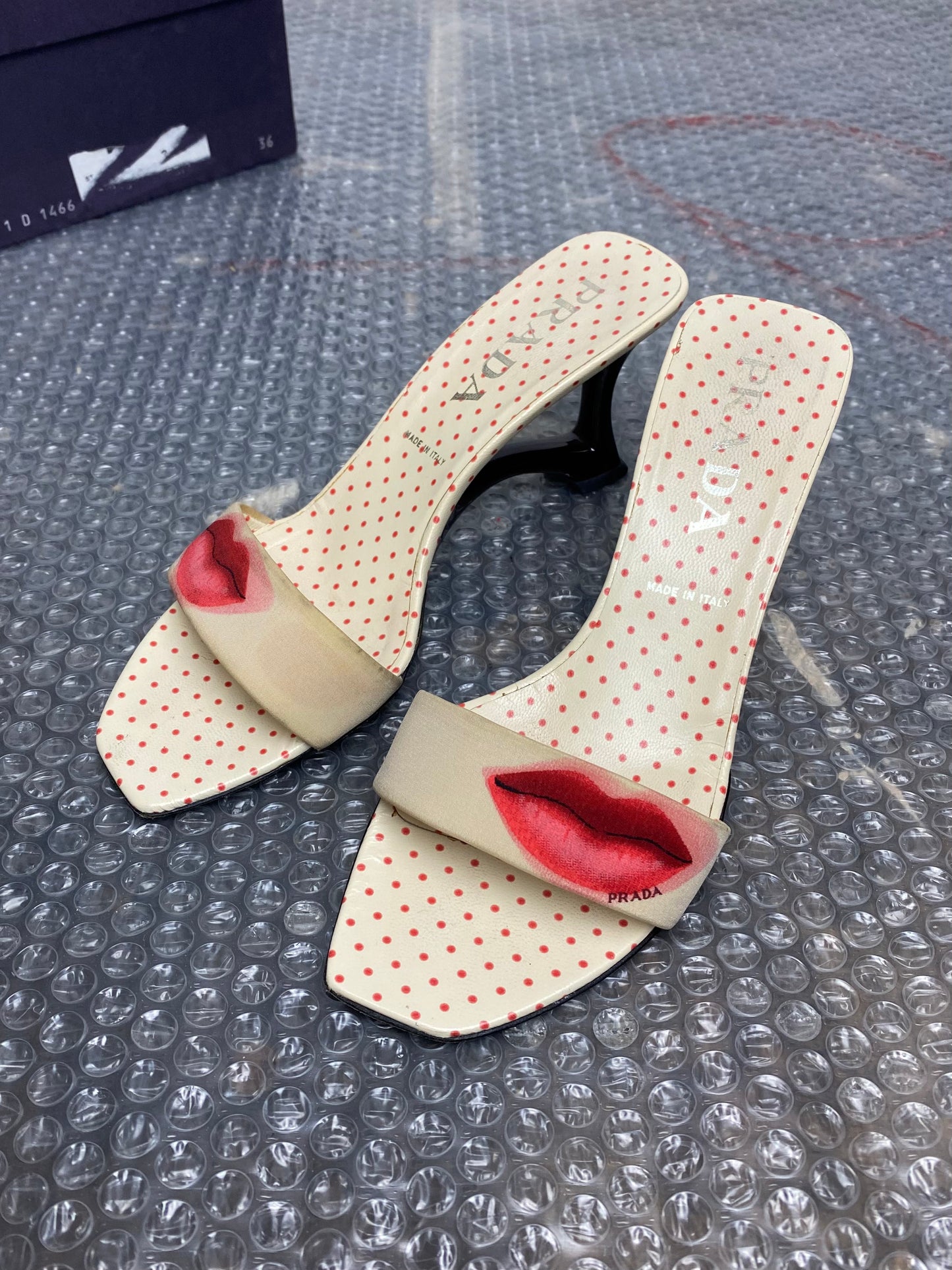 SS 00 Prada Lips Mules