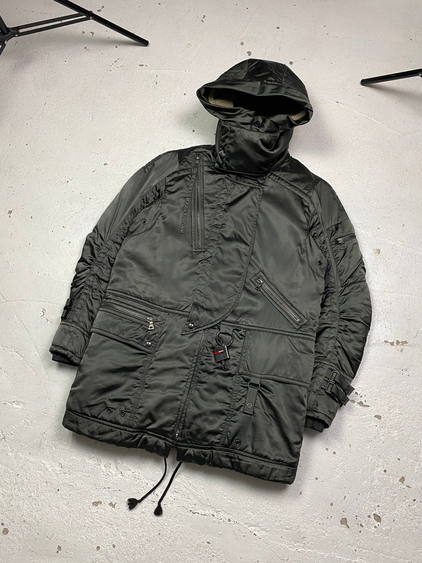Prada Sport Asymmetrical Parka