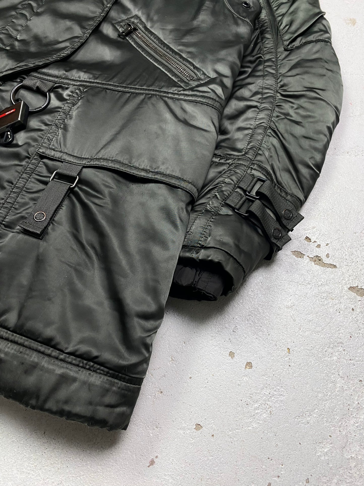Prada Sport Asymmetrical Parka
