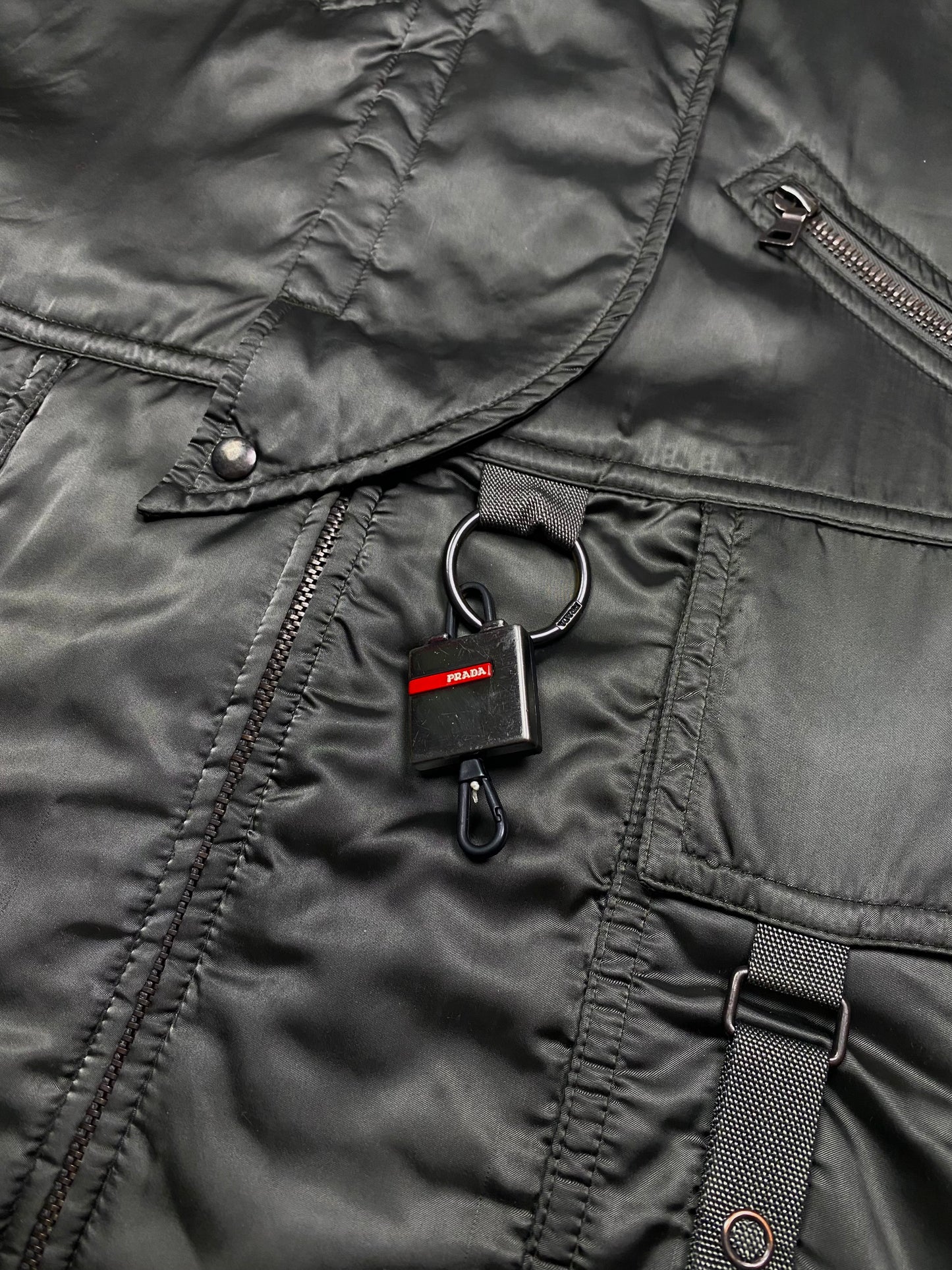 Prada Sport Asymmetrical Parka