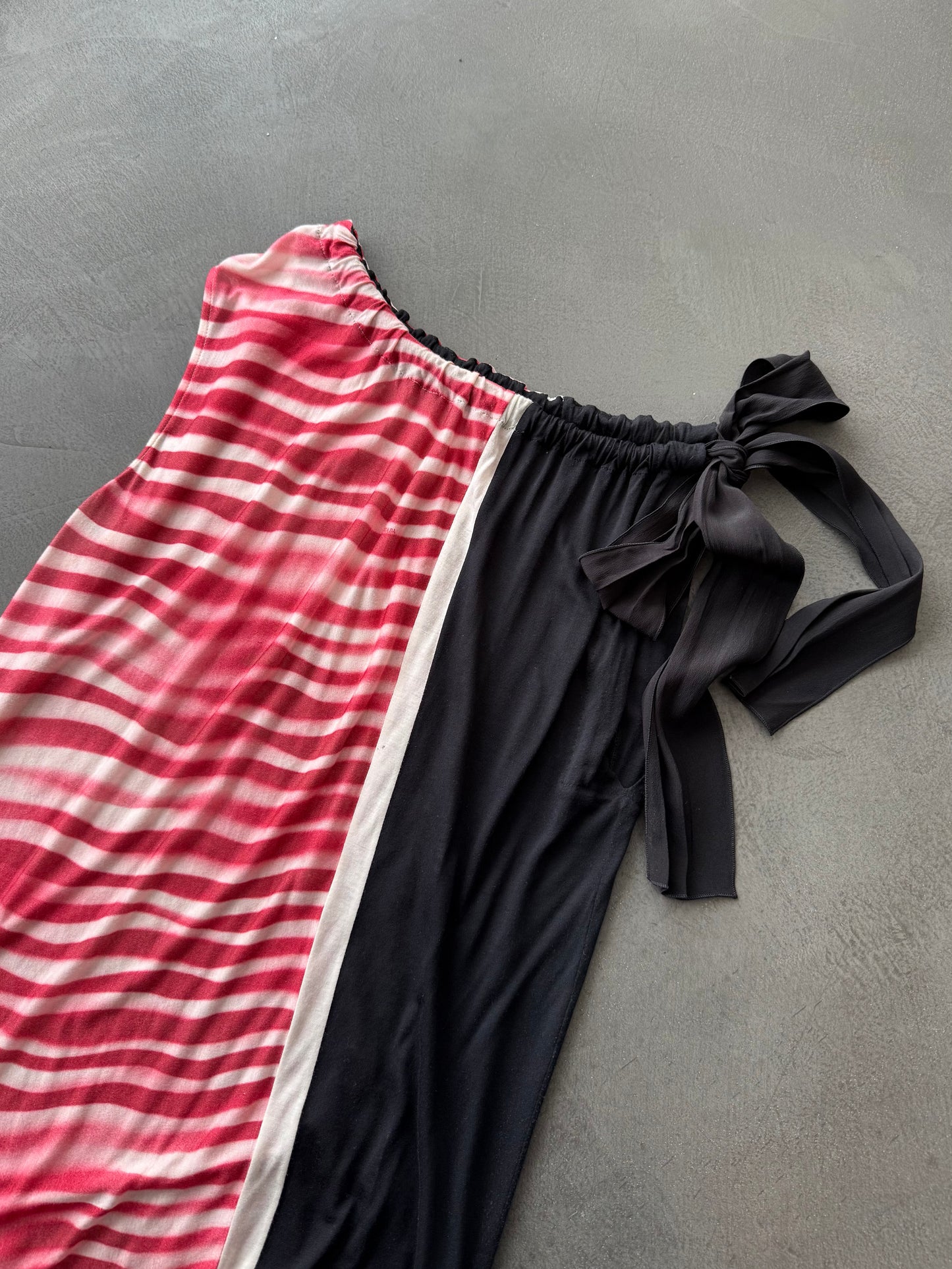 SS 09 Prada Asymmetrical Silk Blend Vest