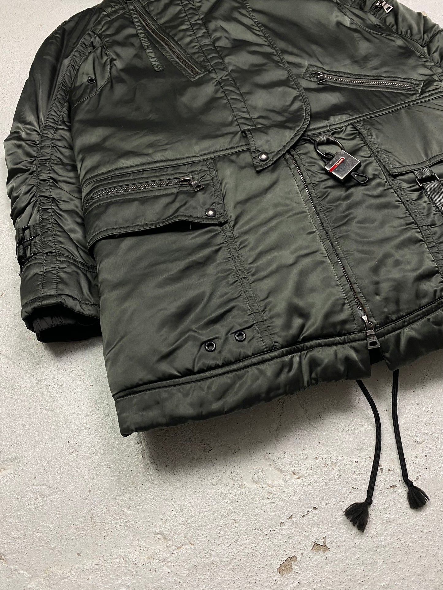 Prada Sport Asymmetrical Parka