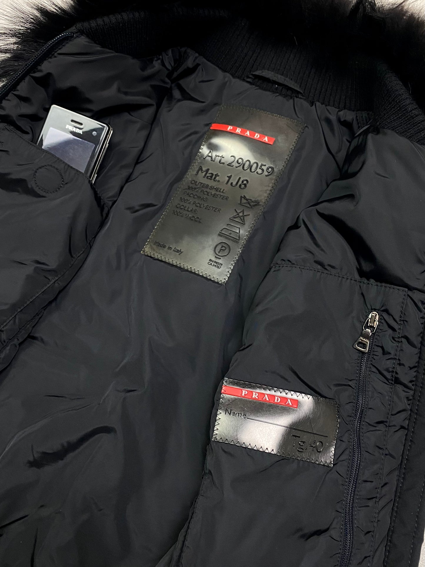 Prada Sport Fur Collar Vest