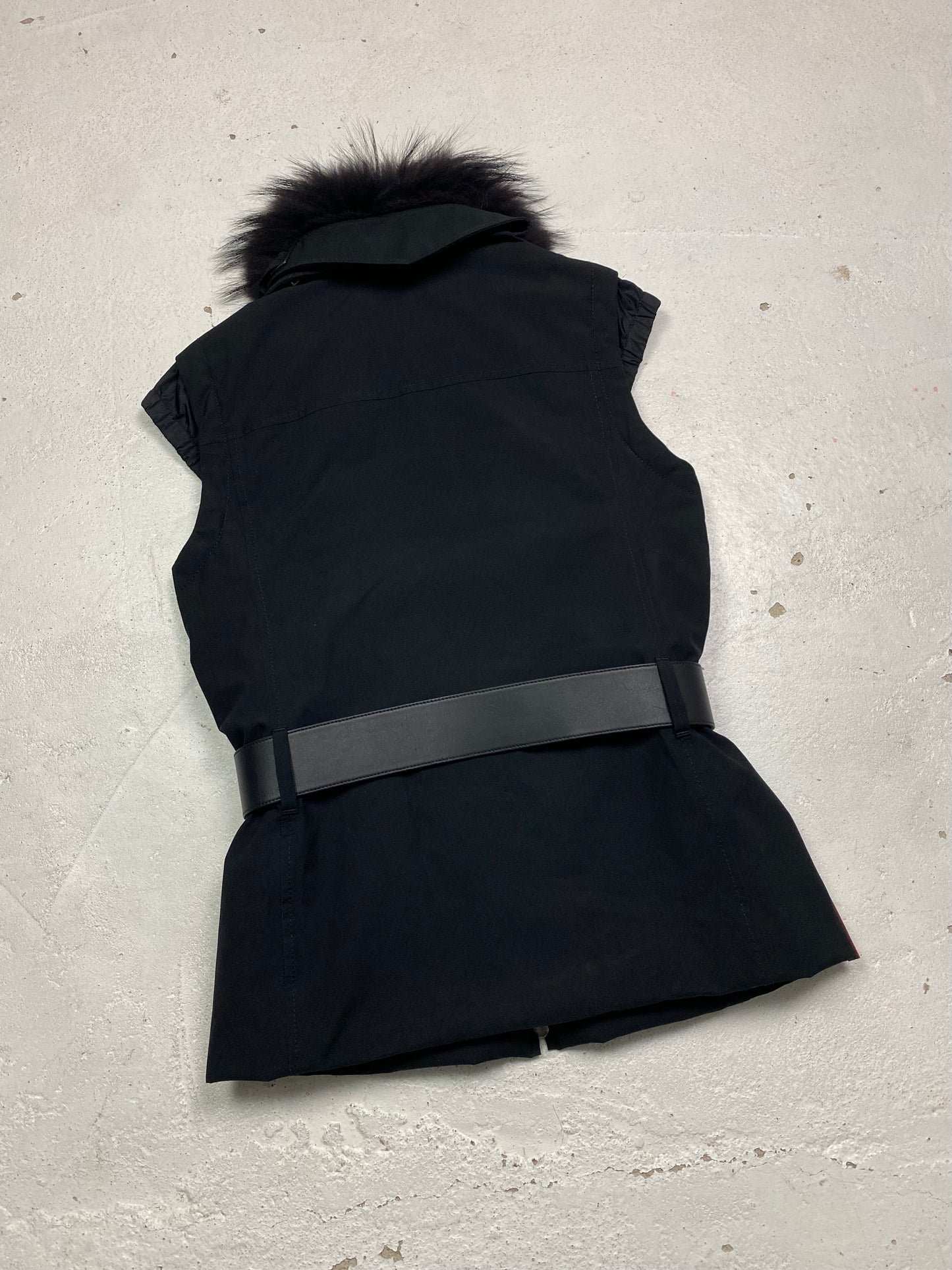 Prada Sport Fur Collar Vest