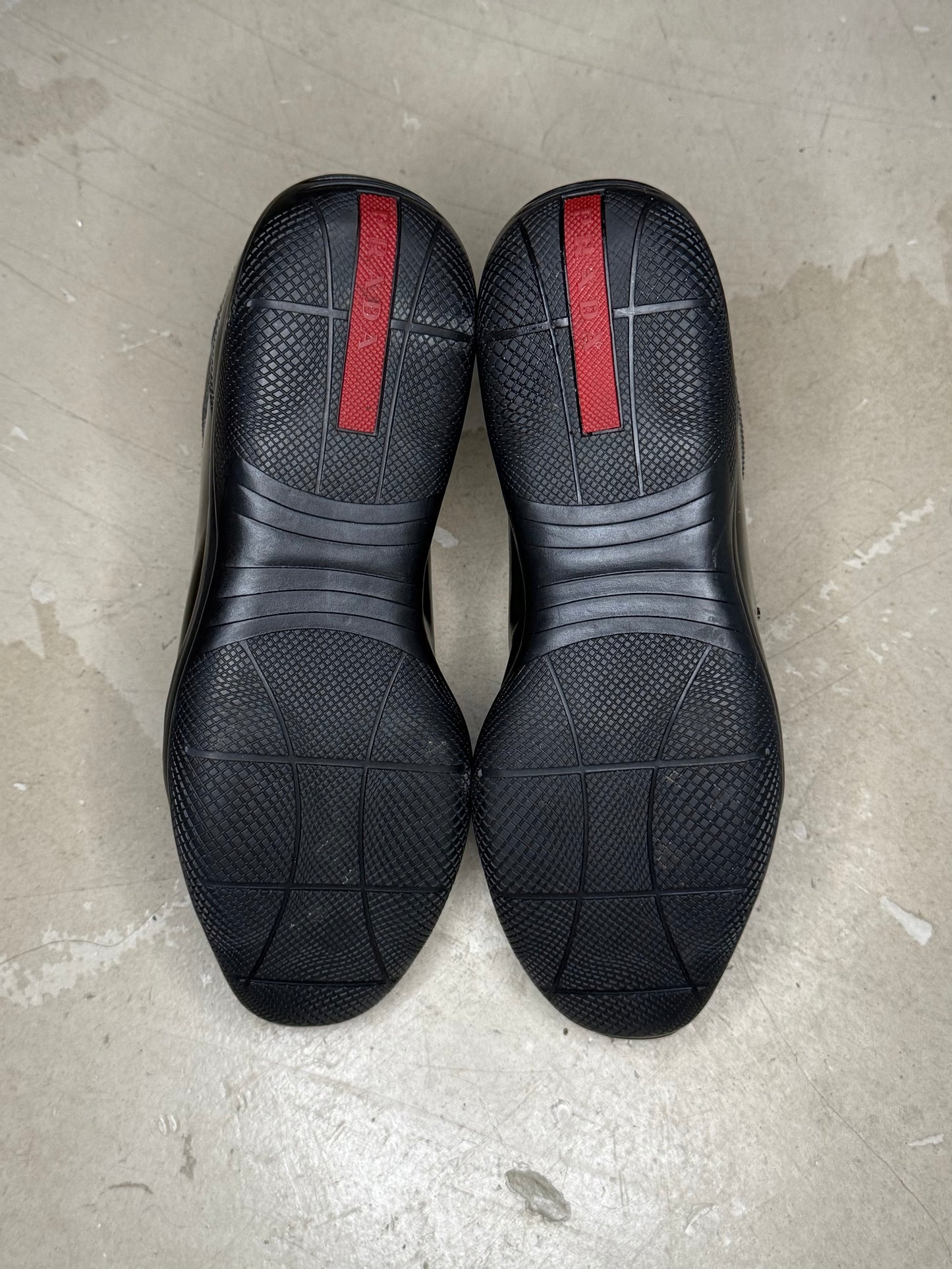 Prada Linea Rossa Patent Leather Trainers