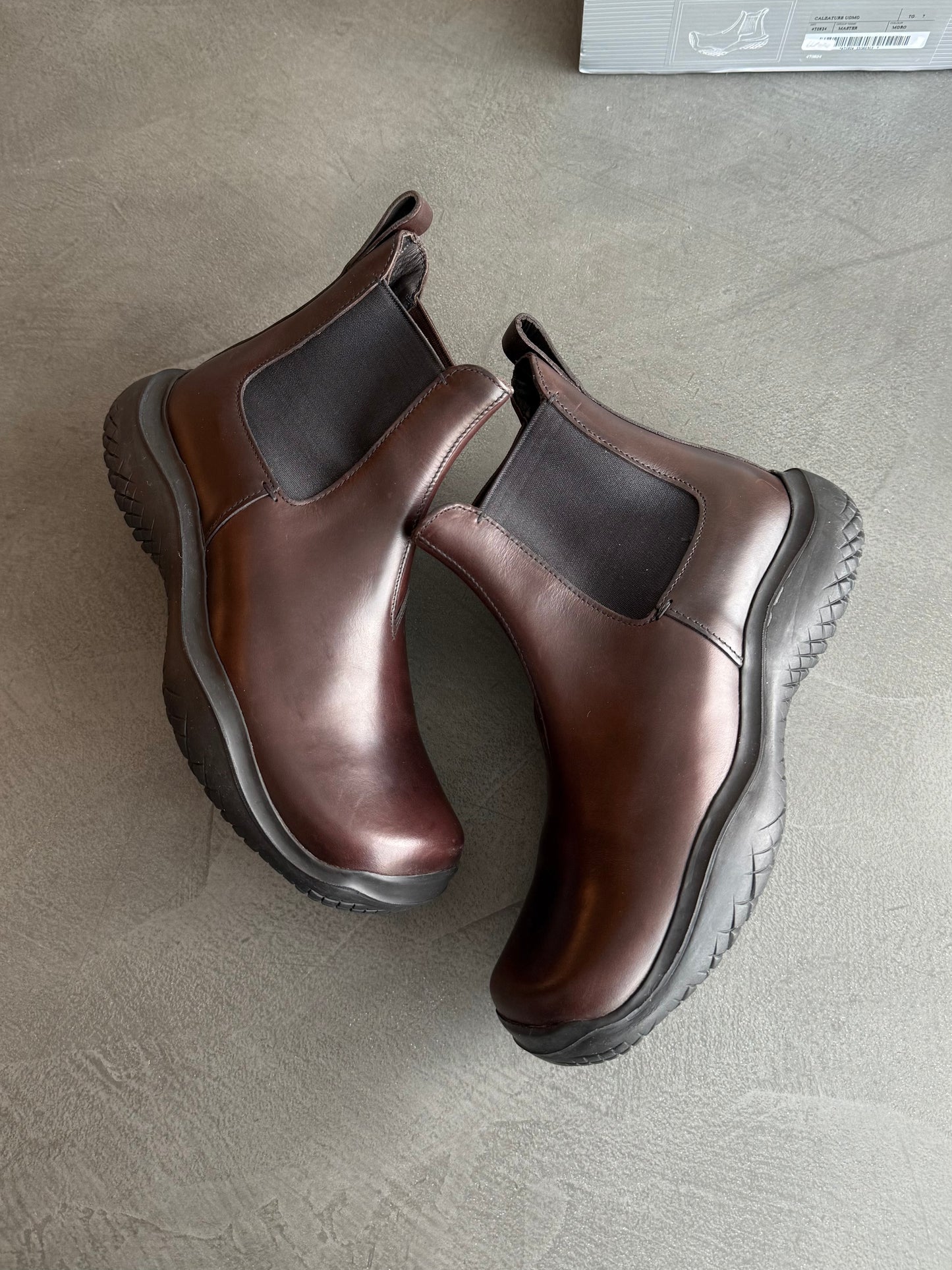 FW 99 Prada Sport Square Toe Chelsea Boots