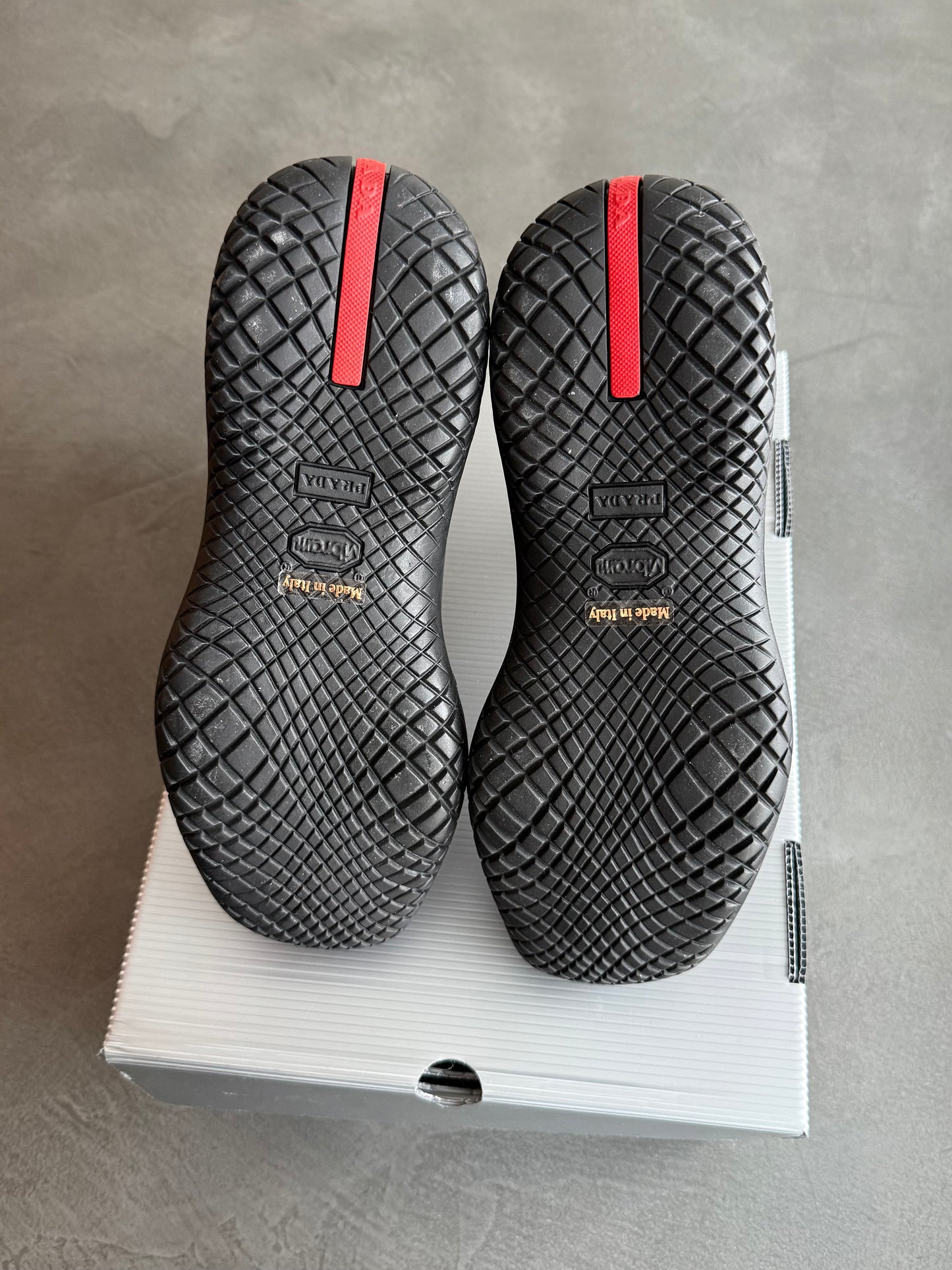 FW 99 Prada Sport Square Toe Chelsea Boots