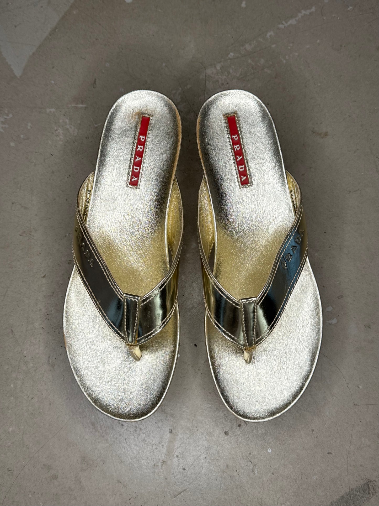 2008 Prada Linea Rossa Platform Sandals