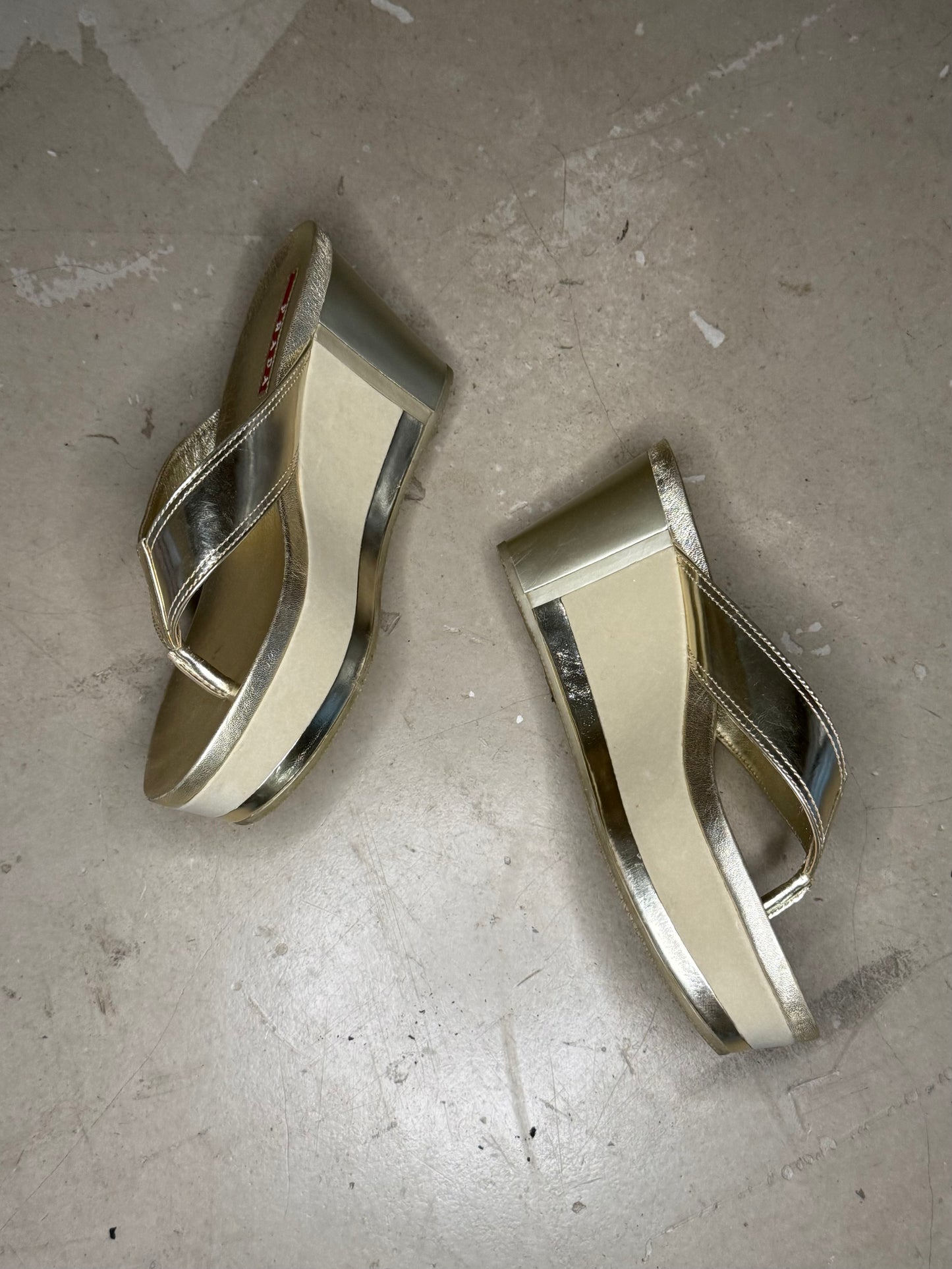 2008 Prada Linea Rossa Platform Sandals