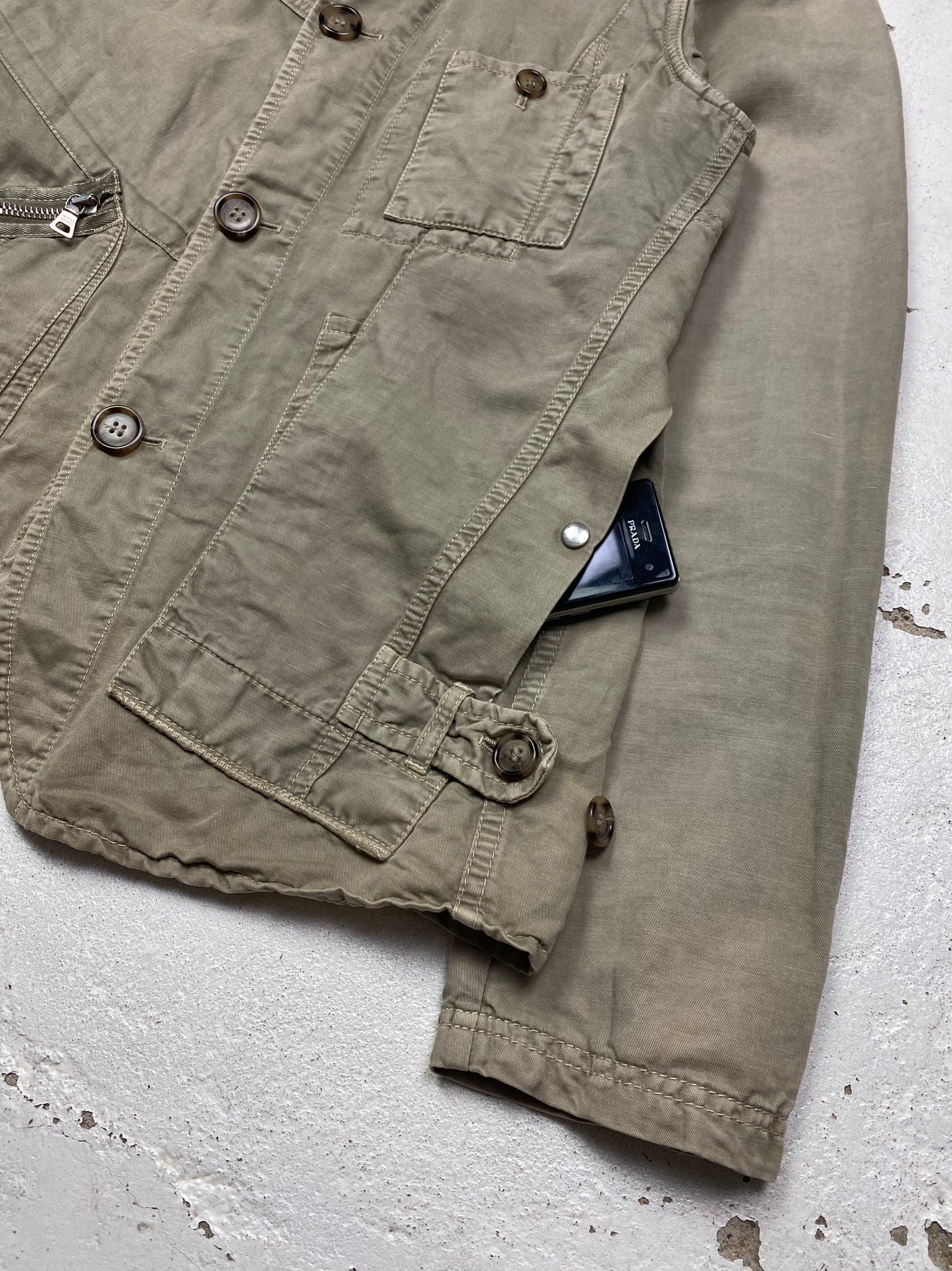 Prada Sport Linen Chore Jacket