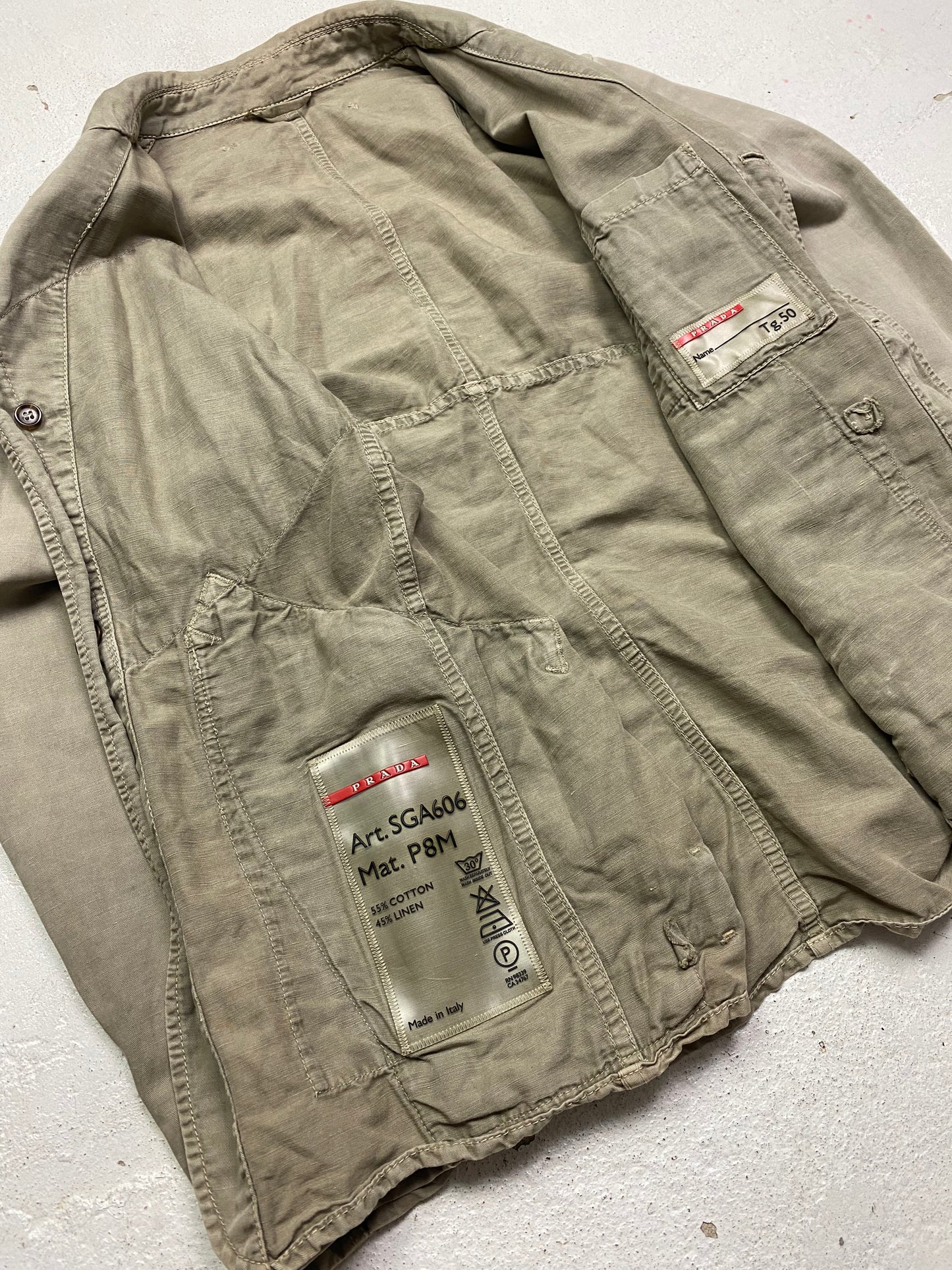 Prada Sport Linen Chore Jacket