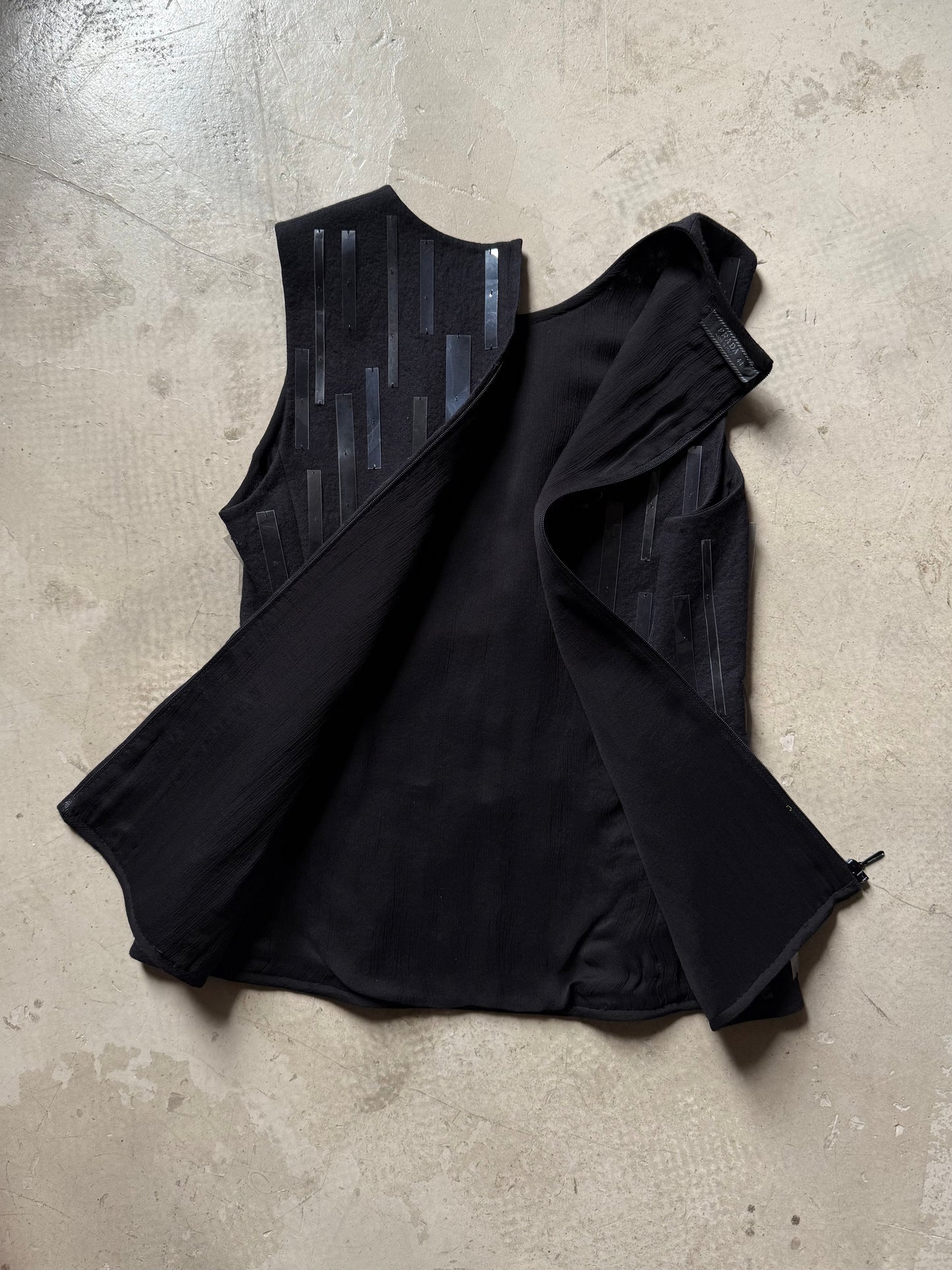 FW 98 Prada Plastic Embellished Wool Set