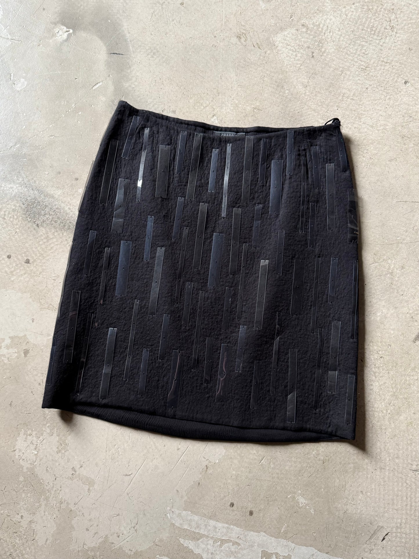 FW 98 Prada Plastic Embellished Wool Set