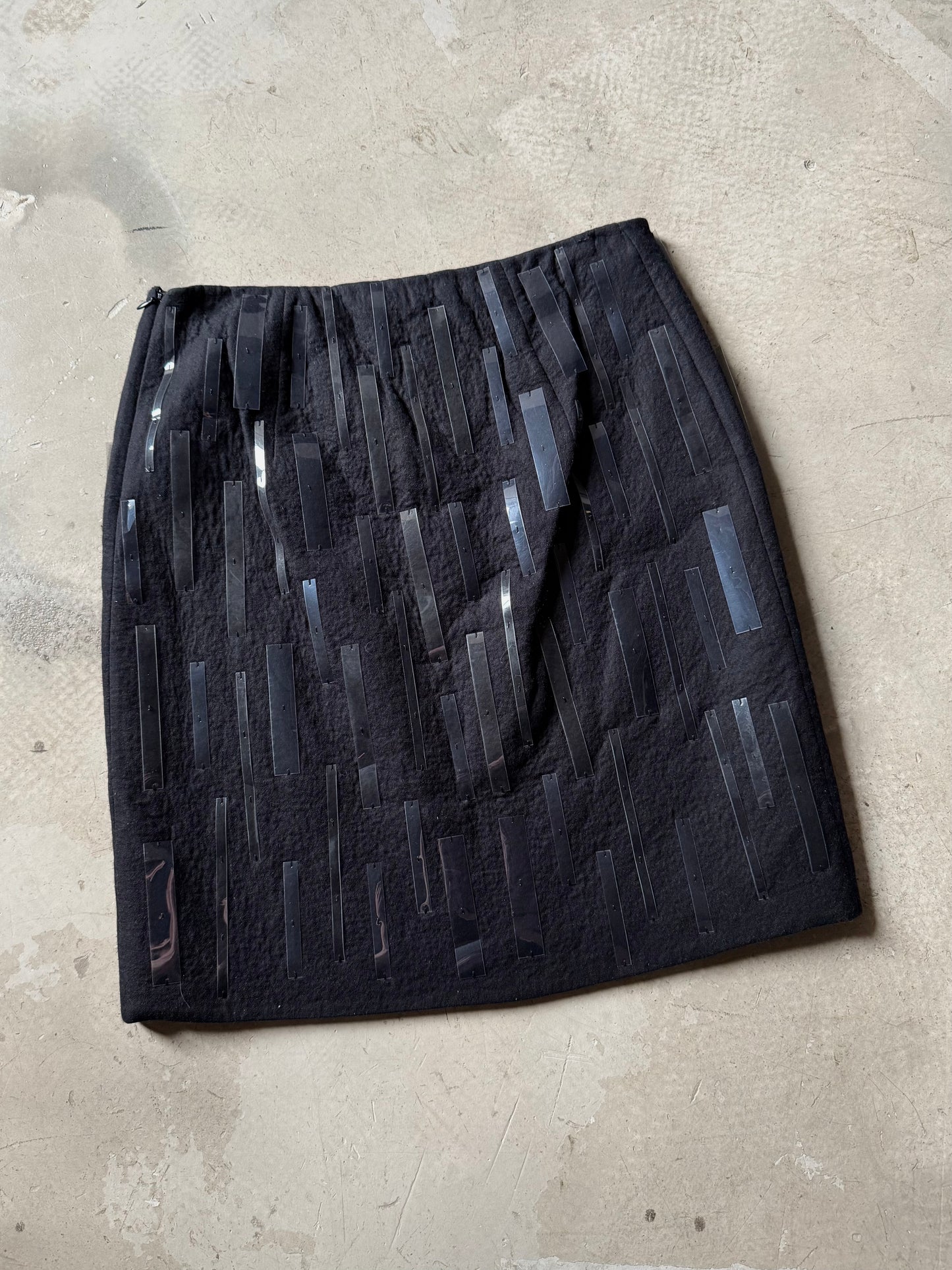 FW 98 Prada Plastic Embellished Wool Set