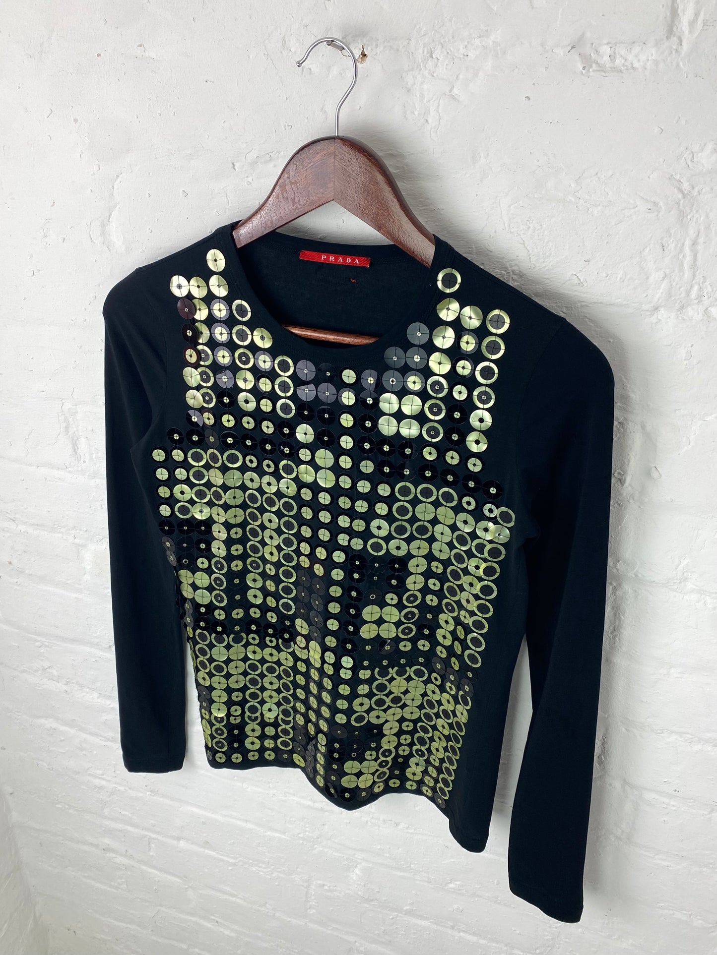 2008 Prada Linea Rossa Sequined Longsleeve