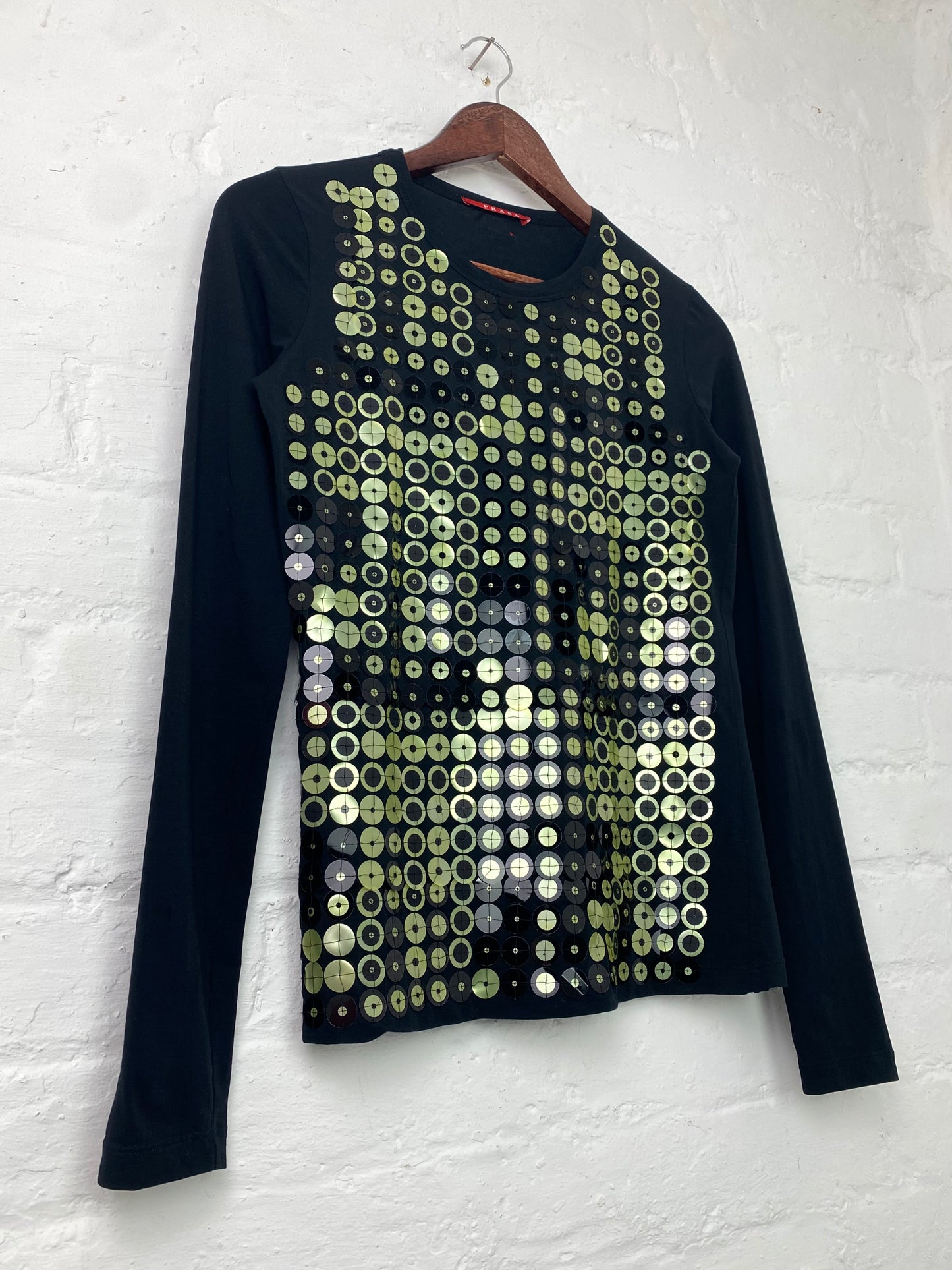 2008 Prada Linea Rossa Sequined Longsleeve