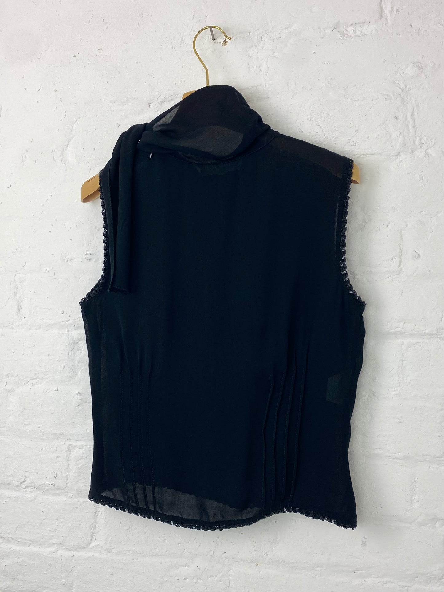FW 00 Miu Miu Sequin Trimmed Sheer Set