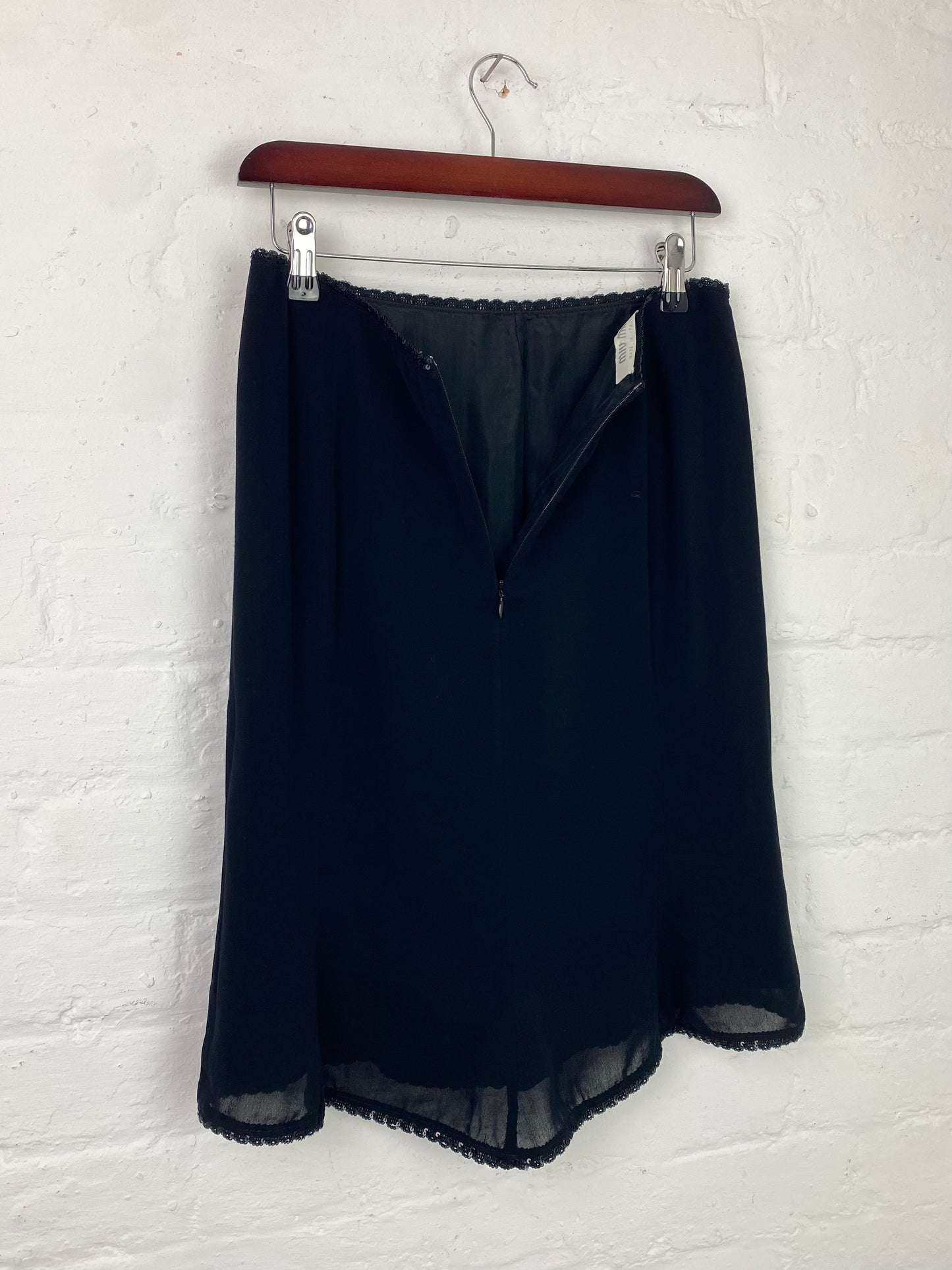 FW 00 Miu Miu Sequin Trimmed Sheer Set