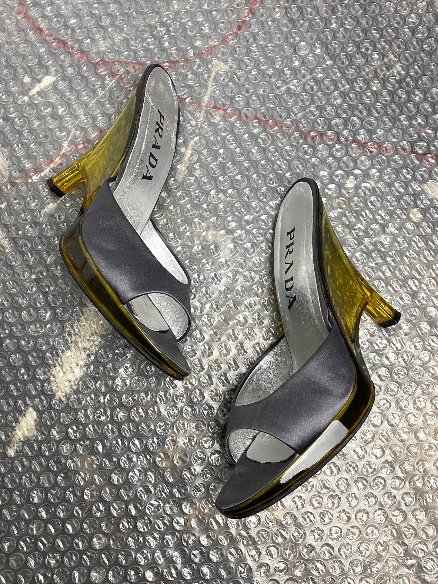 SS 98 Prada Plexiglass Heels
