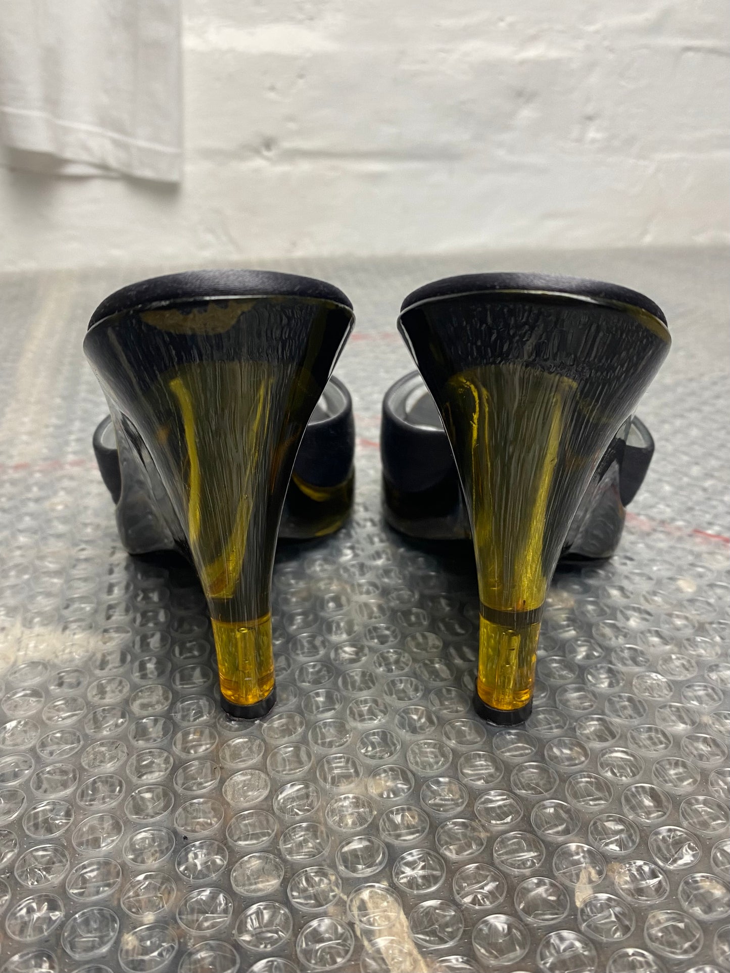 SS 98 Prada Plexiglass Heels