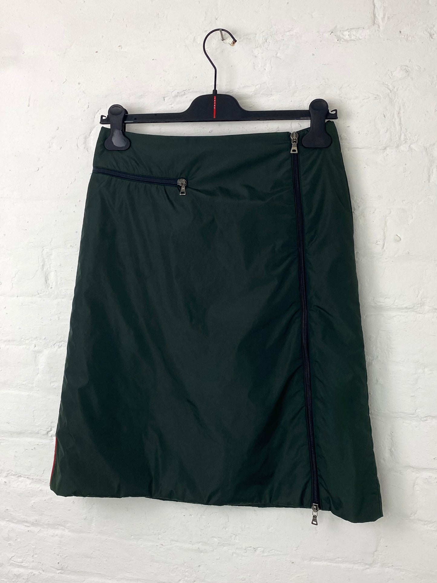 FW 99 Prada Sport Tech Zip Skirt