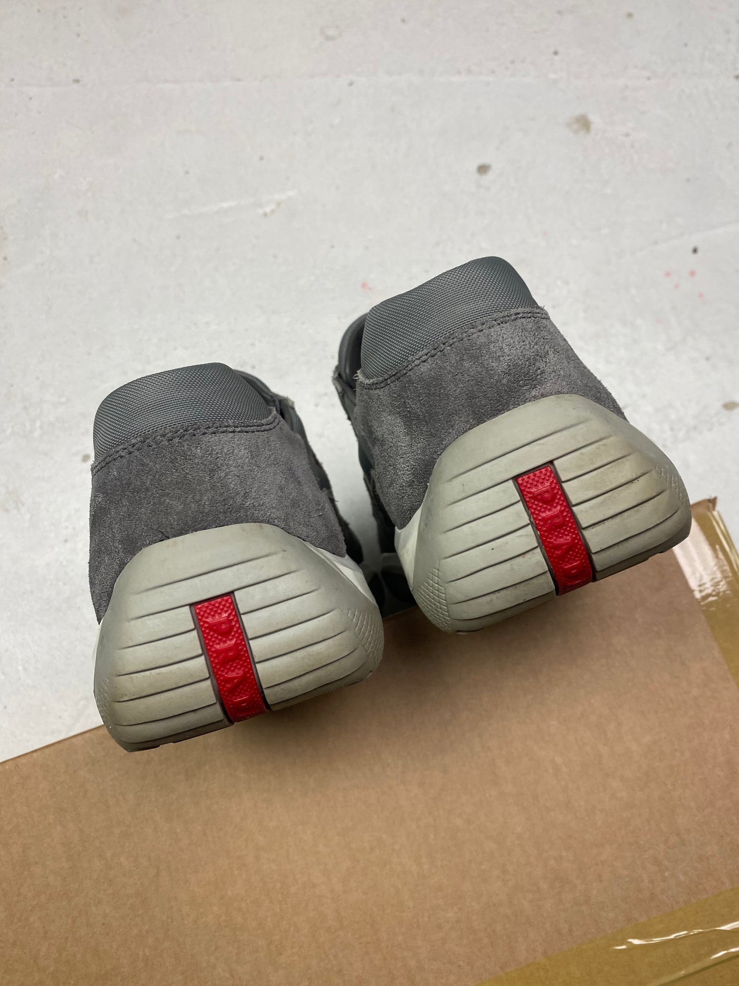 Prada Americas Cup Suede Trainers
