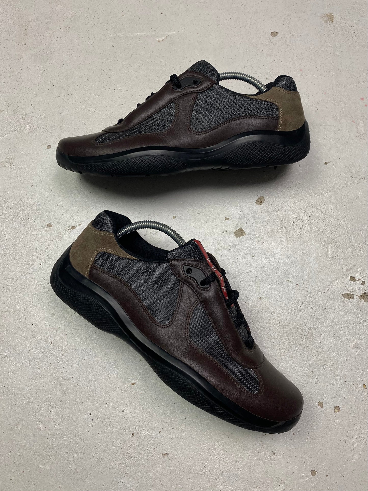 Prada Americas Cup Leather Trainers