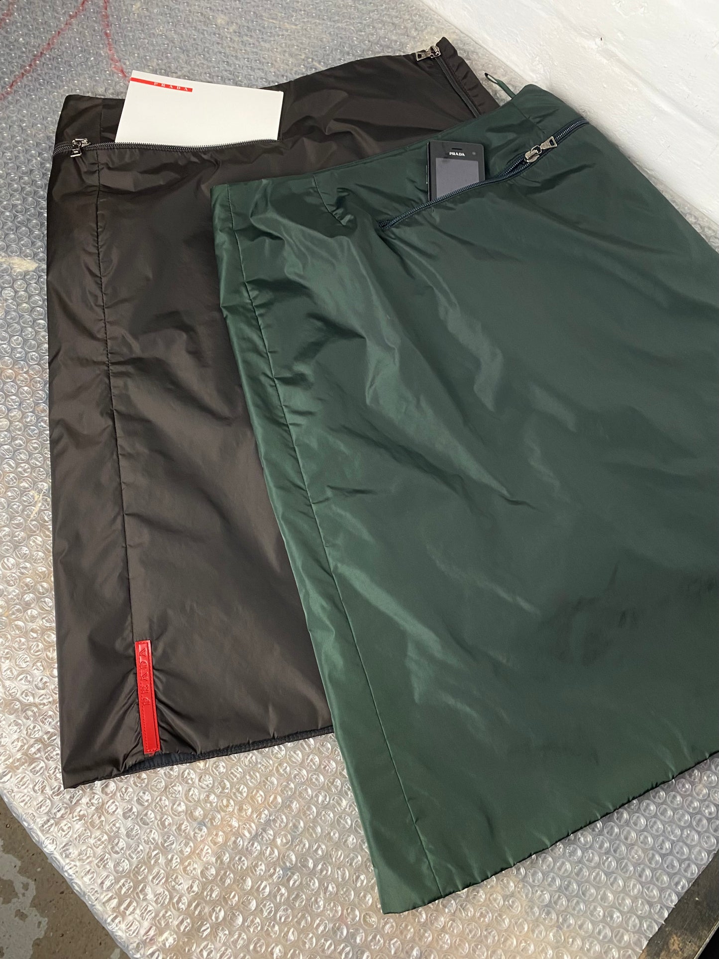 FW 99 Prada Sport Tech Zip Skirt