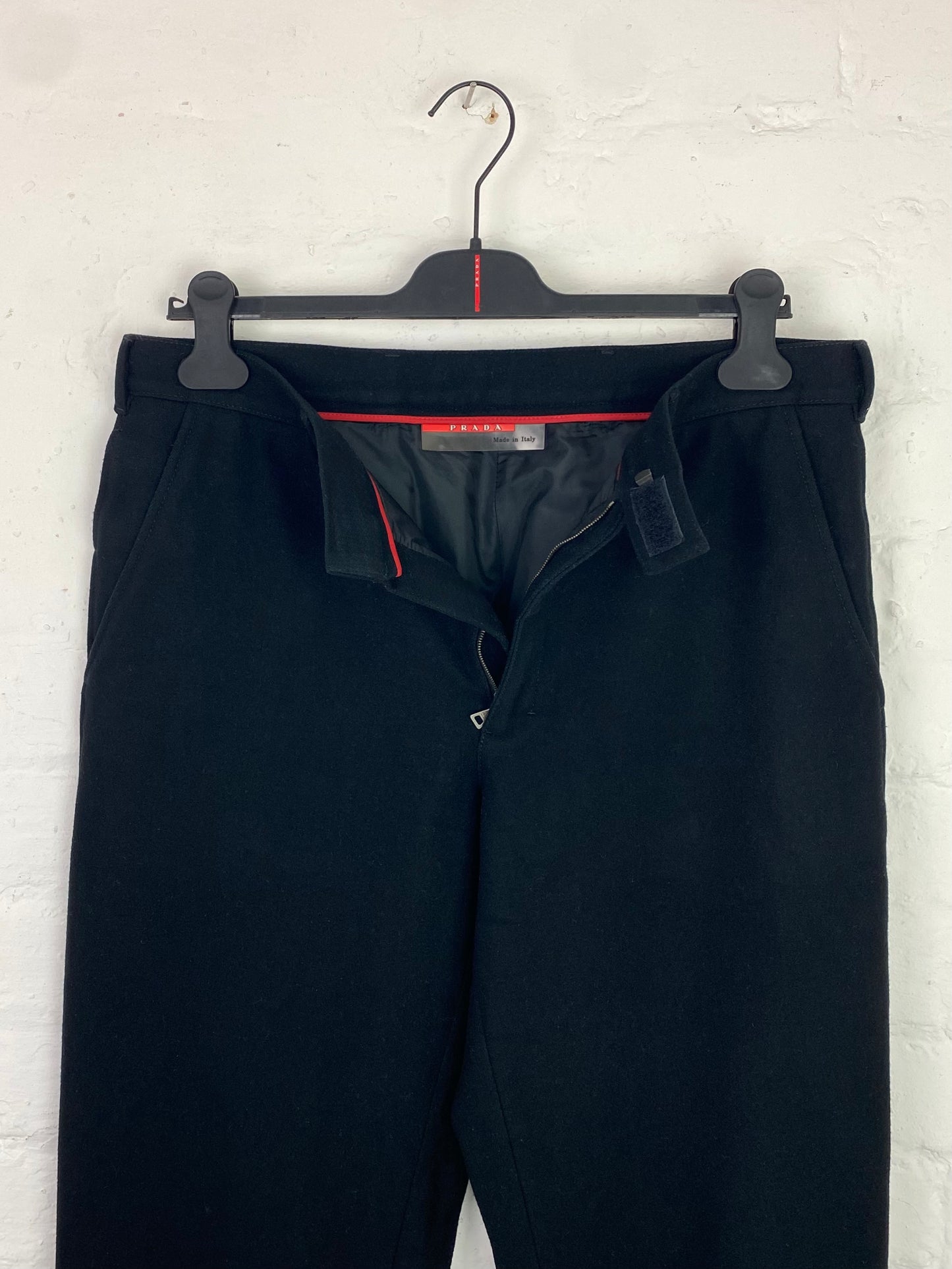 Prada Sport Lined Wool Trousers
