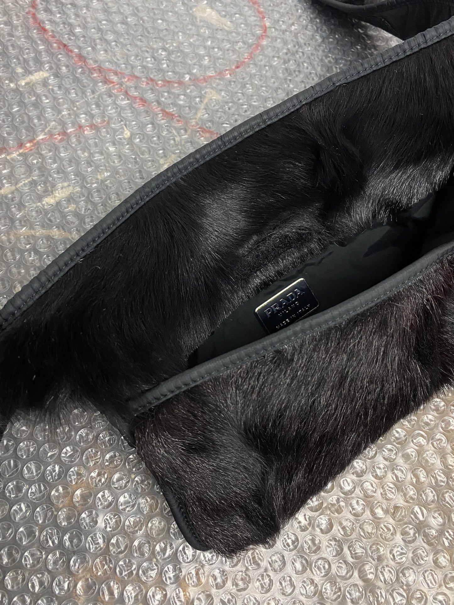 FW 99 Prada Sport Reversible Fur Waist Bag