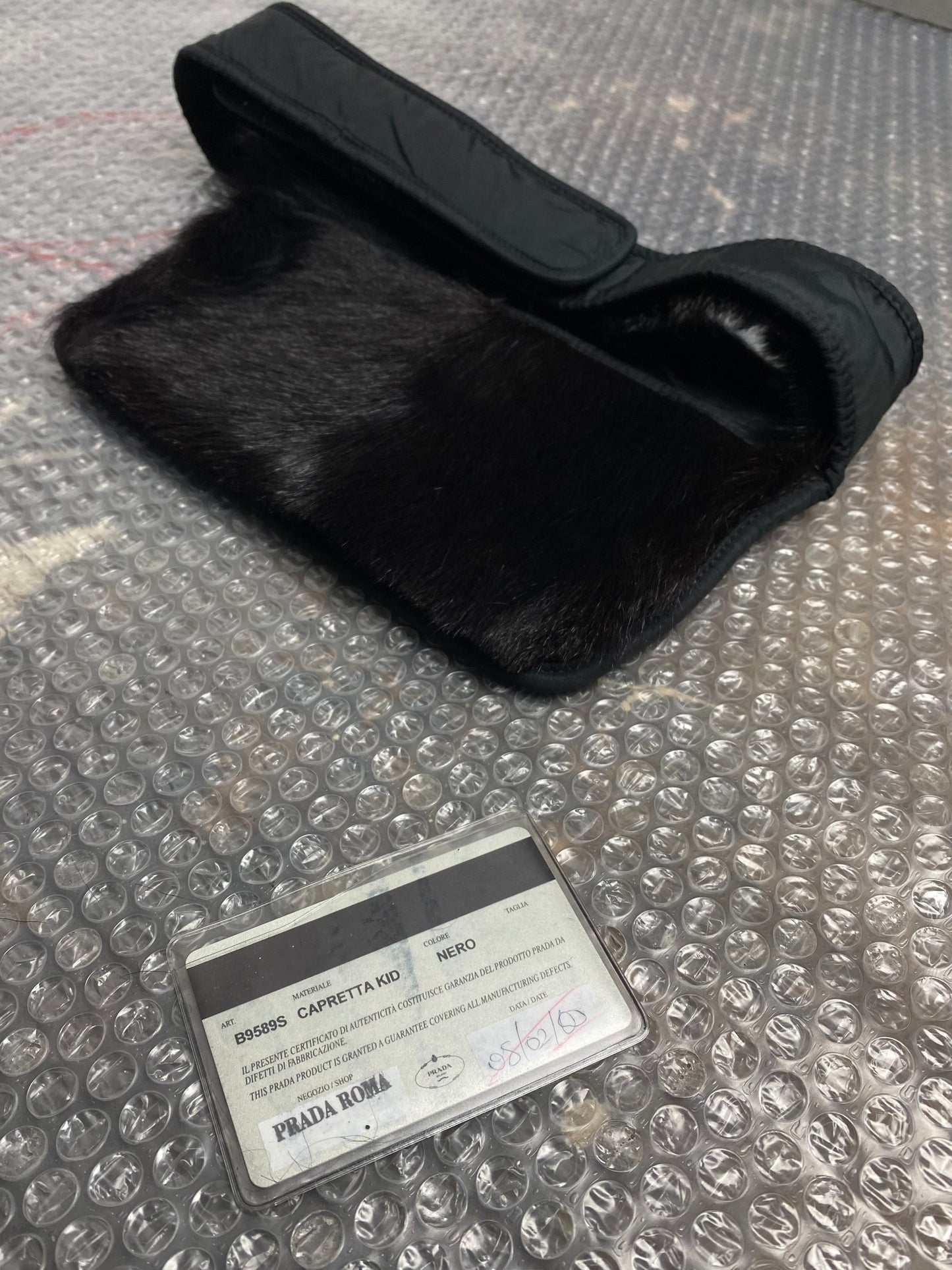 FW 99 Prada Sport Reversible Fur Waist Bag