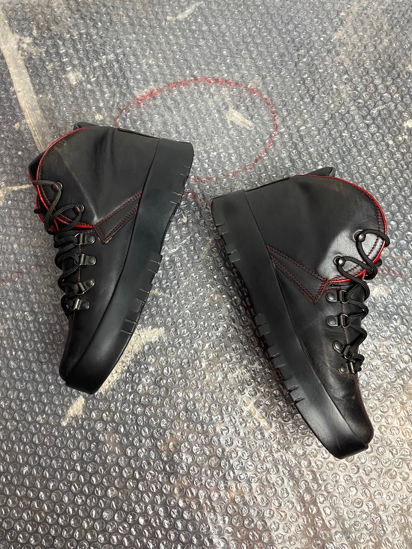 Prada Sport Leather Hiking Boots