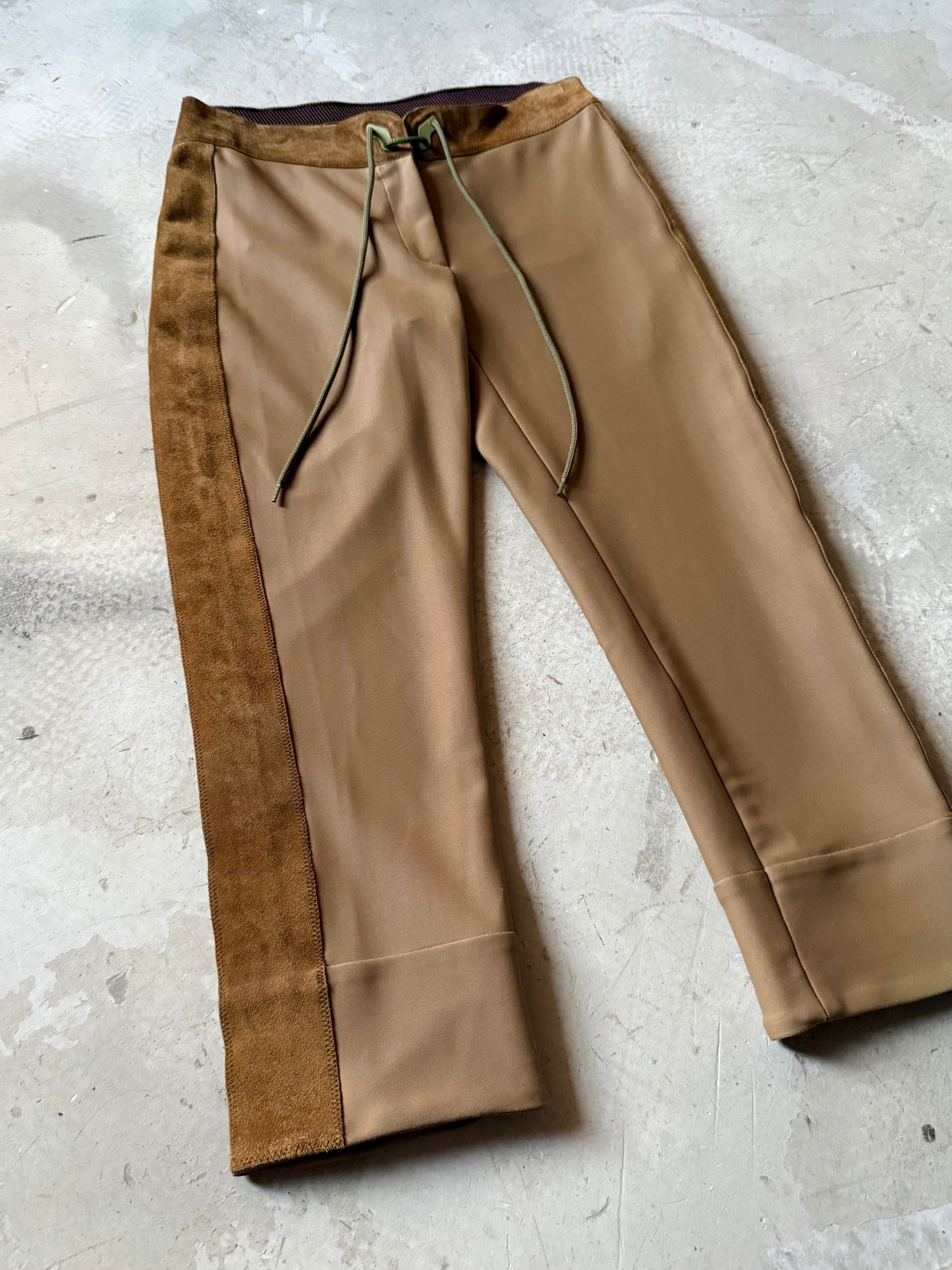 FW 99 Miu Miu Suede Panelled Capri