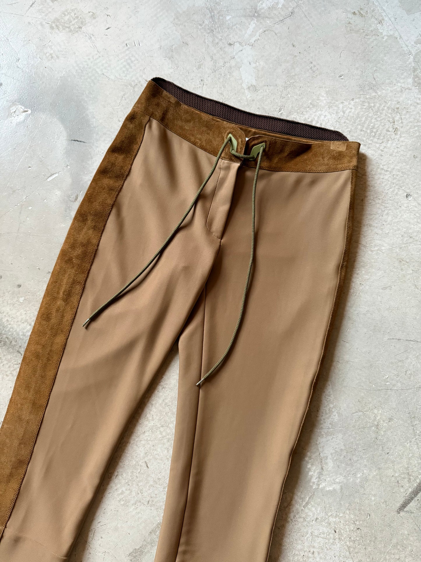 FW 99 Miu Miu Suede Panelled Capri
