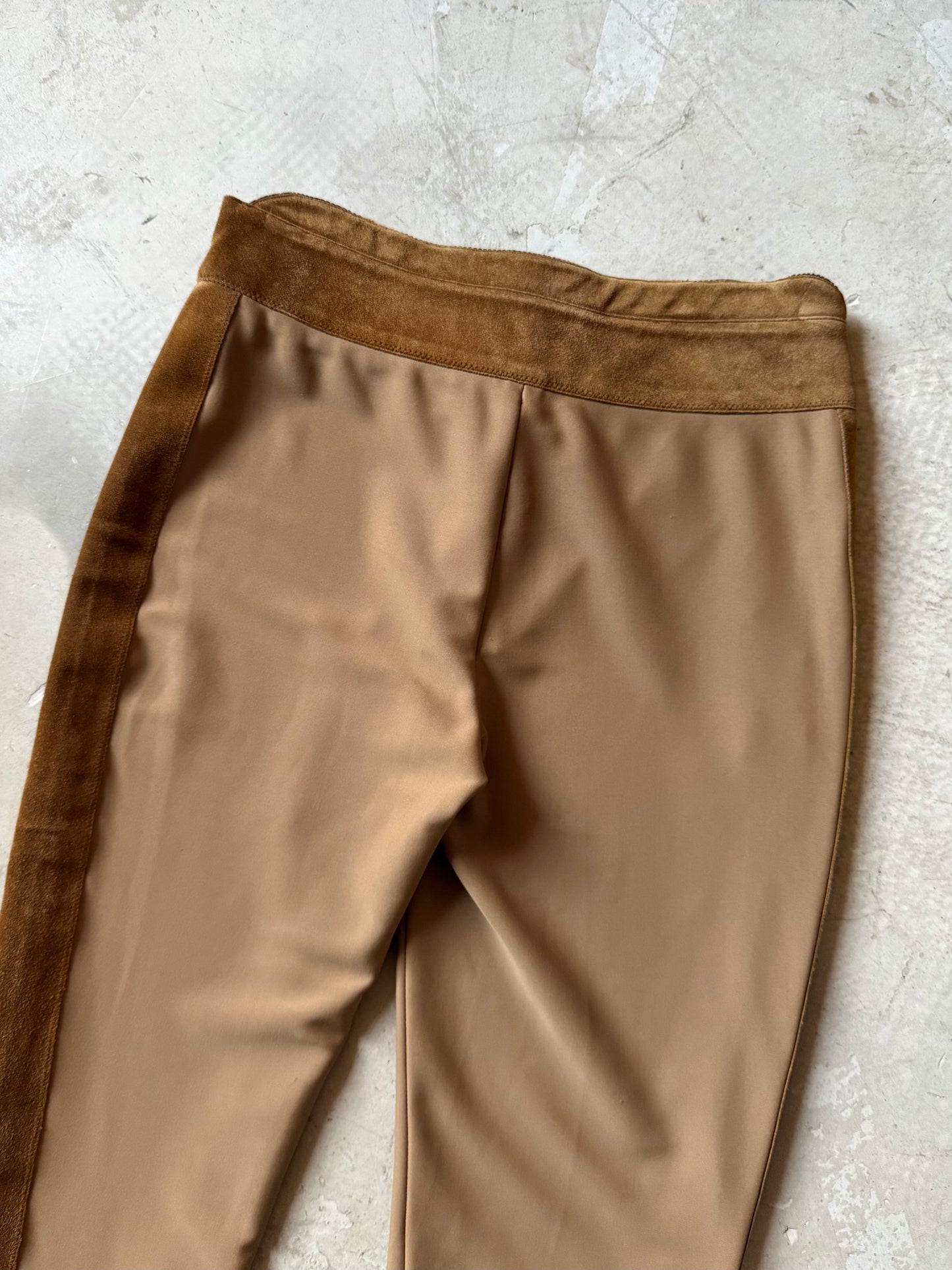 FW 99 Miu Miu Suede Panelled Capri
