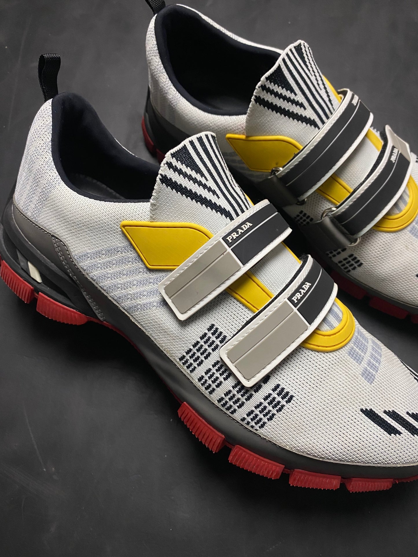 SS 18 Prada Linea Rossa Cross Section Knitted Trainers