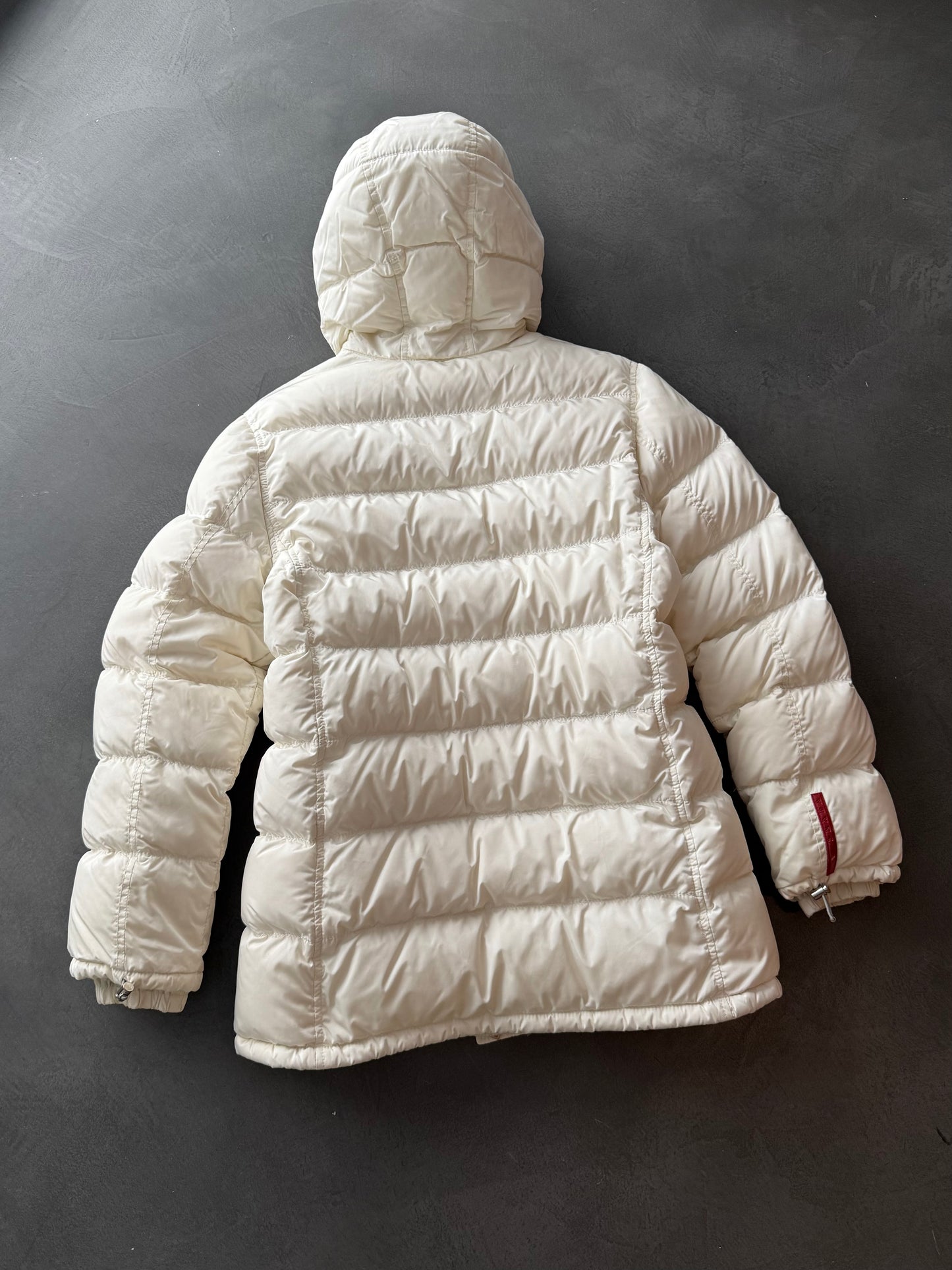 Prada Sport Fur Lined Hood Down Jacket