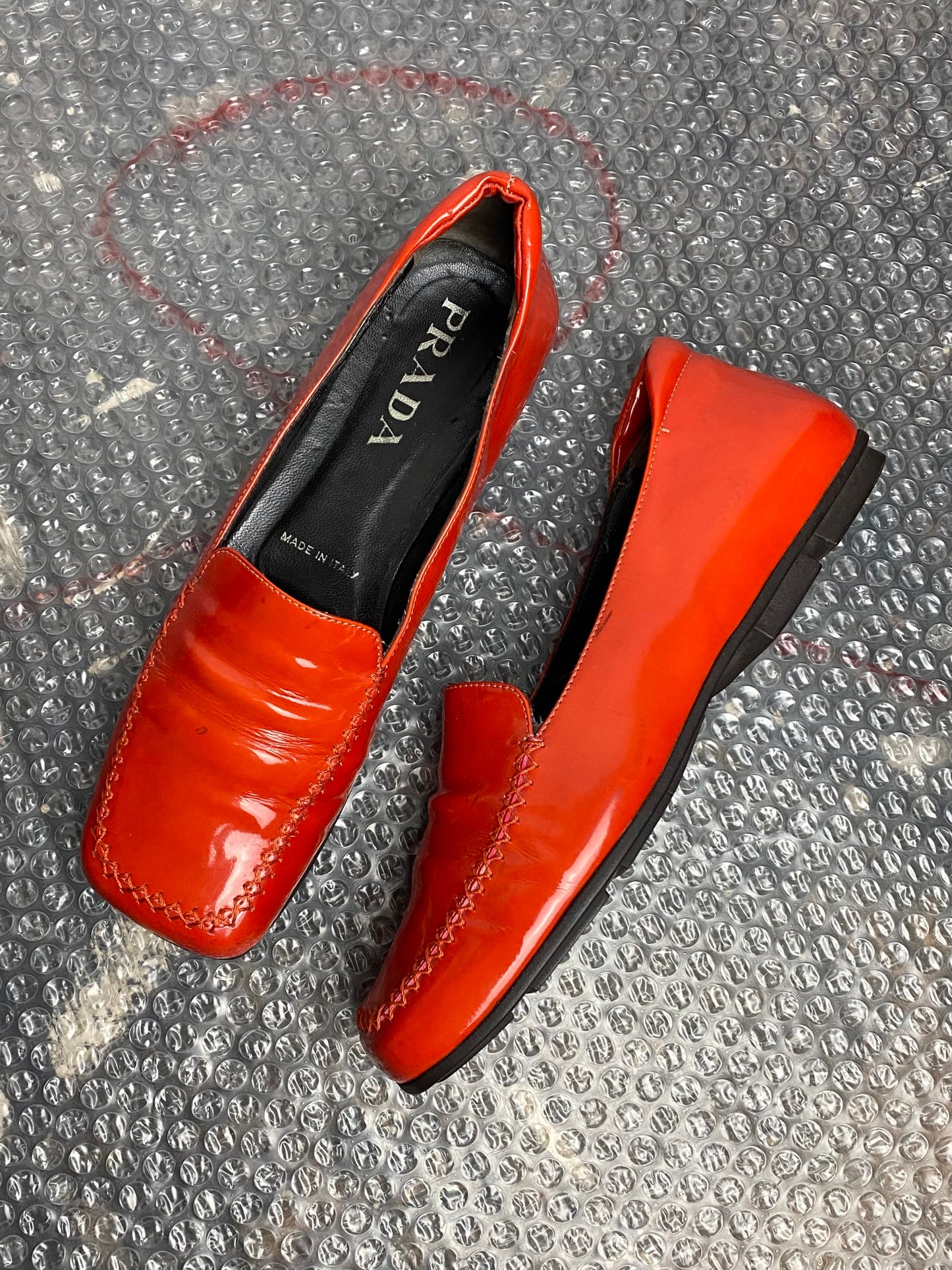 FW 99 Prada Patent Loafers