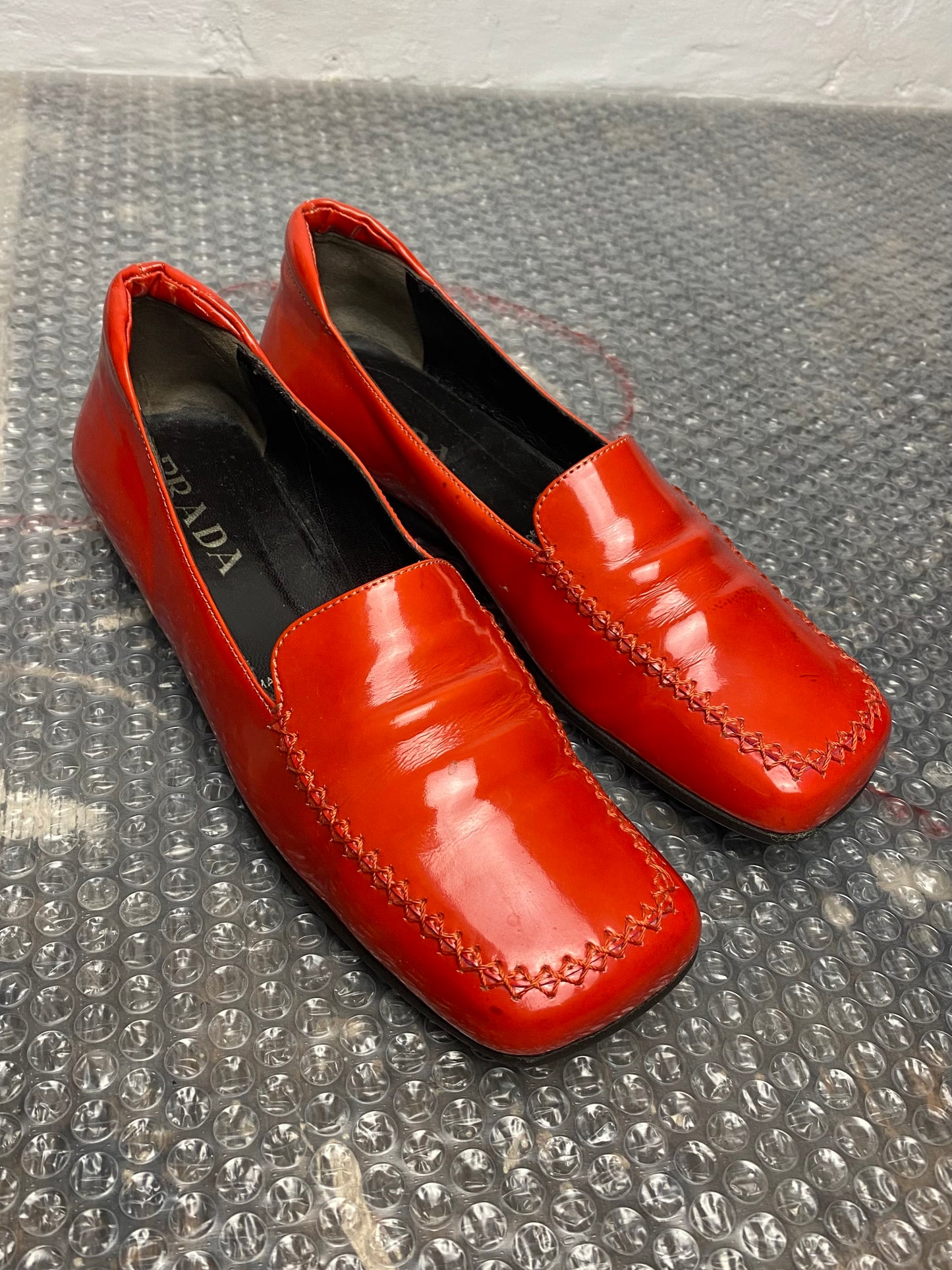 FW 99 Prada Patent Loafers