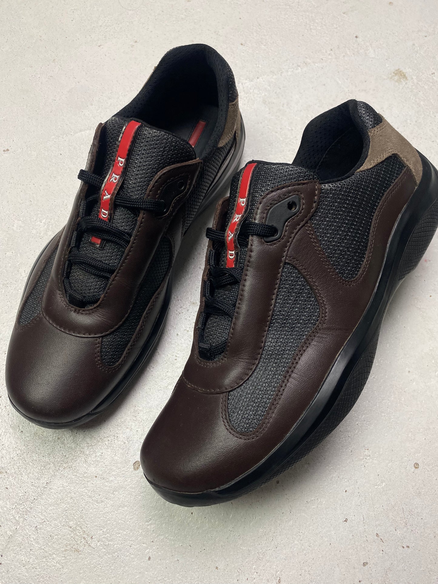 Prada Americas Cup Leather Trainers