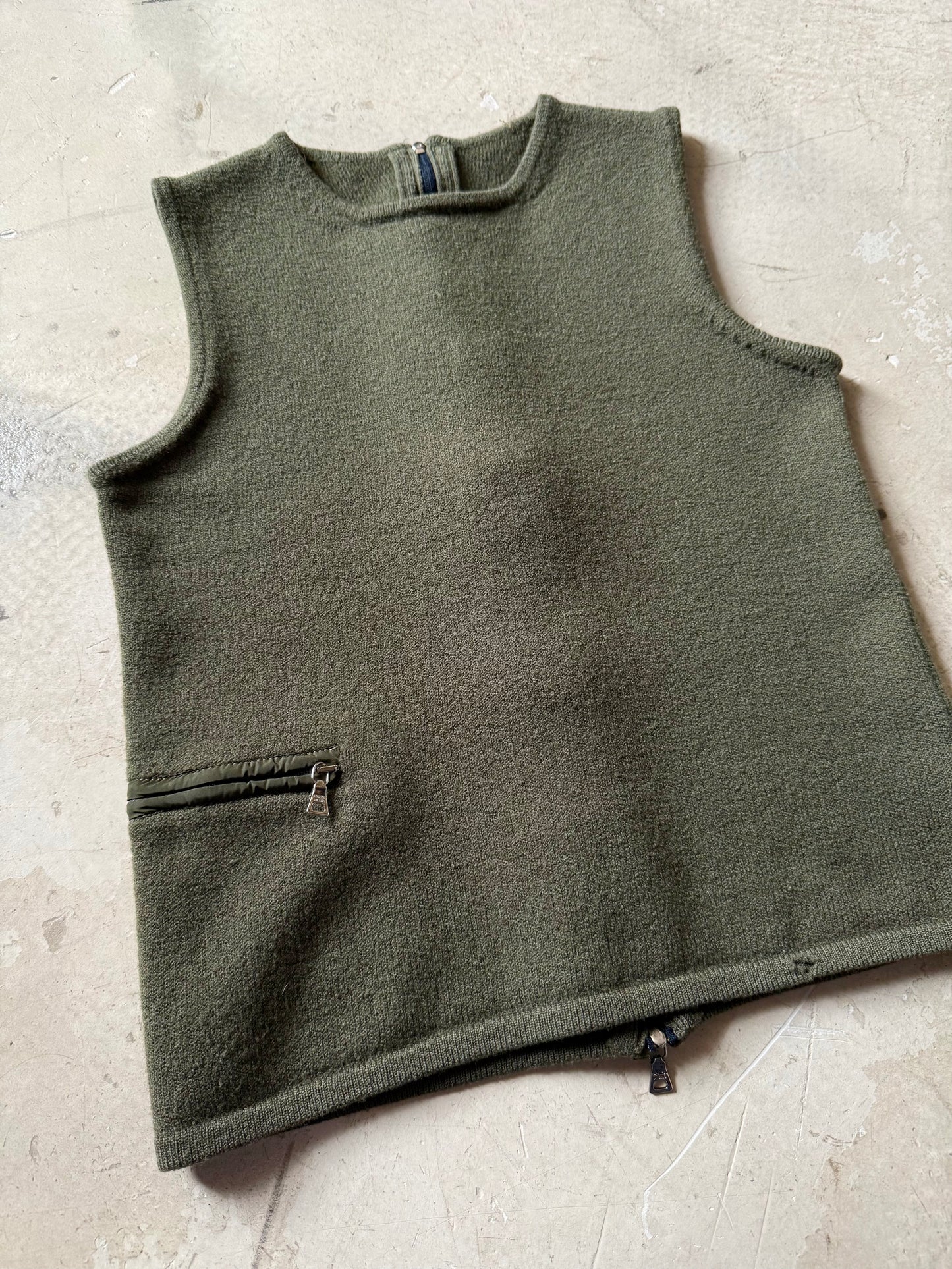FW 99 Prada Asymmetrical Wool Set