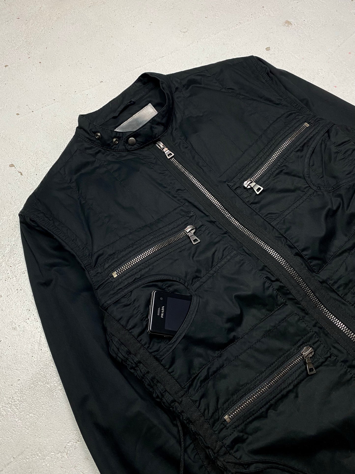 Prada Sport Concealed Lace-Up Jacket