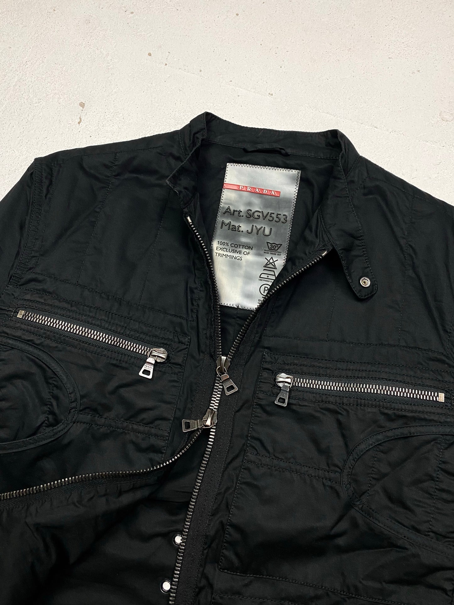 Prada Sport Concealed Lace-Up Jacket