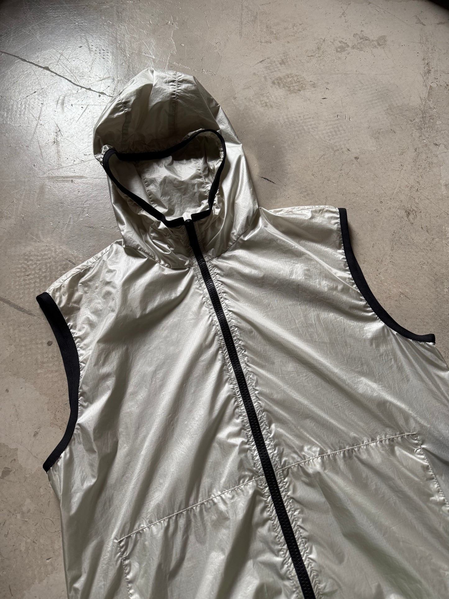 SS 17 Prada Transparent Hooded Vest
