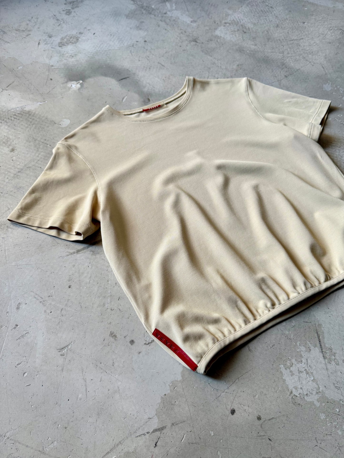 Prada Sport Cropped Pique Top