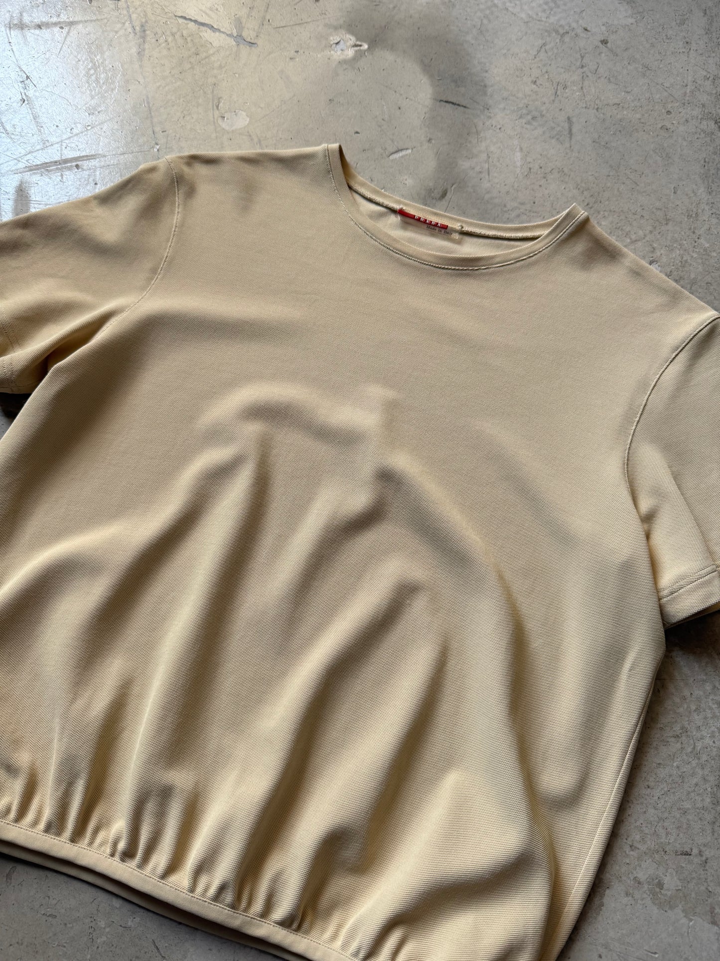 Prada Sport Cropped Pique Top