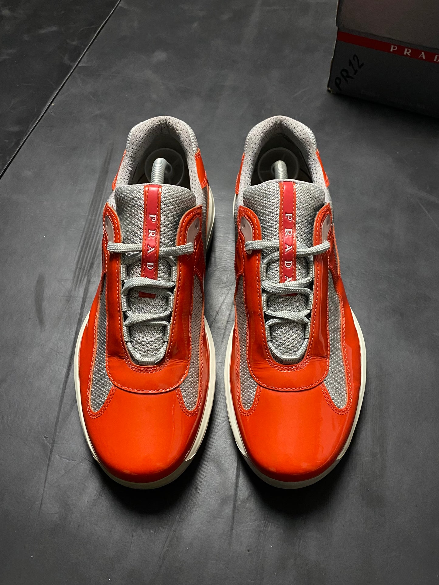 Prada Americas Cup Patent Trainers