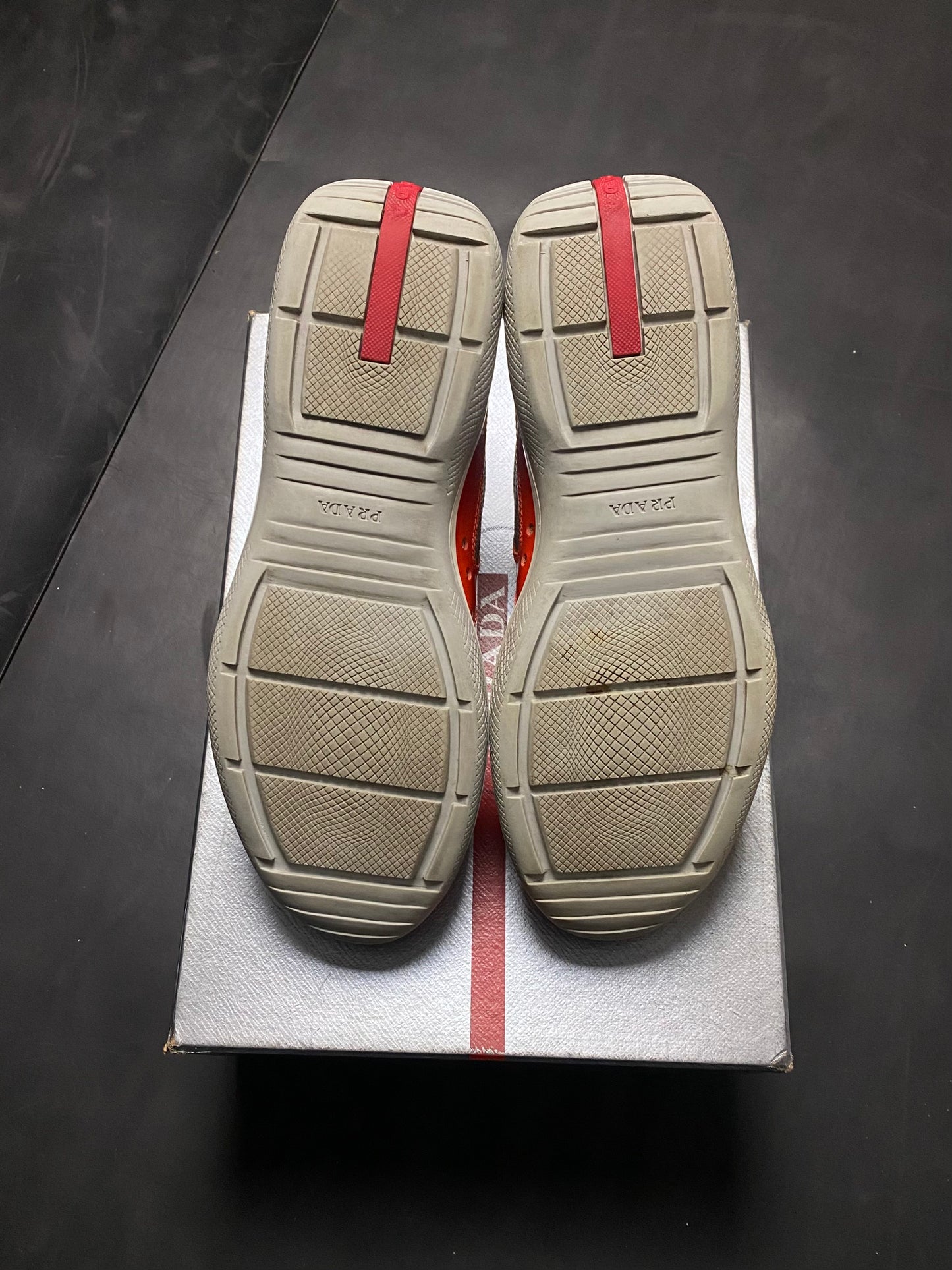 Prada Americas Cup Patent Trainers